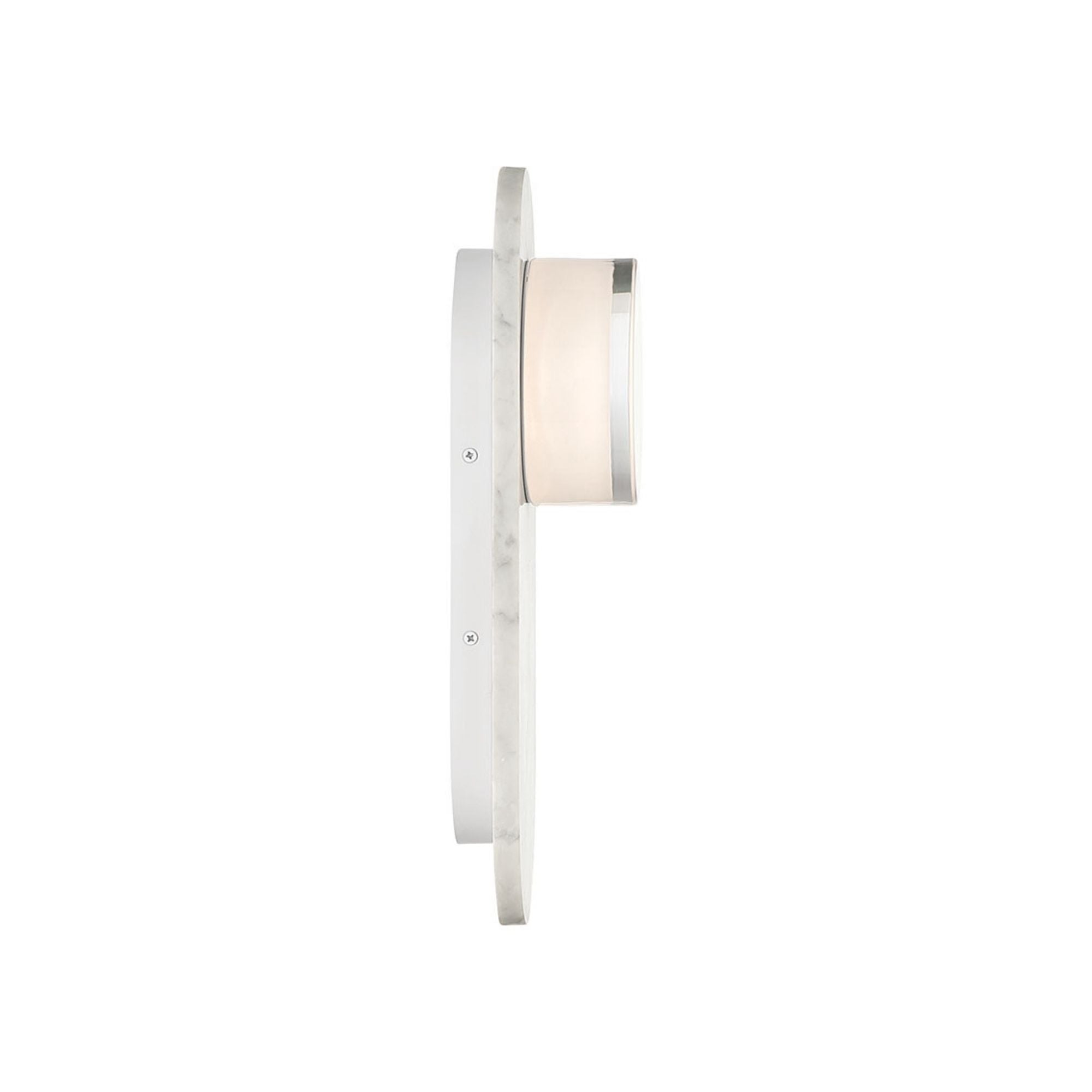Eurofase Sternn 15 in. Outdoor Sconce, Marble White with Clear Smooth Glass