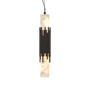 Eurofase Venna 16.5 in. Pendant Light, Urban Bronze with Genuine Alabaster