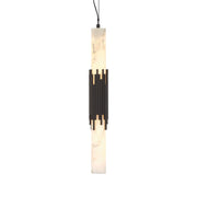 Eurofase Venna 22.5 in. Pendant Light, Urban Bronze with Genuine Alabaster