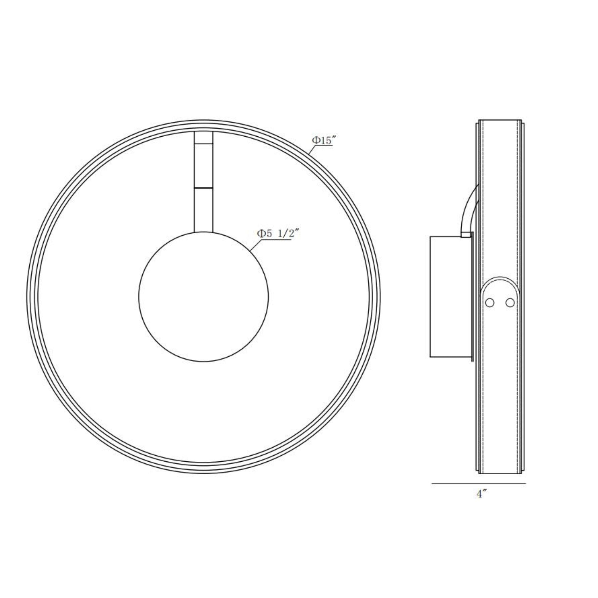 Verdura 15" LED Flush Mount, Gray Finish