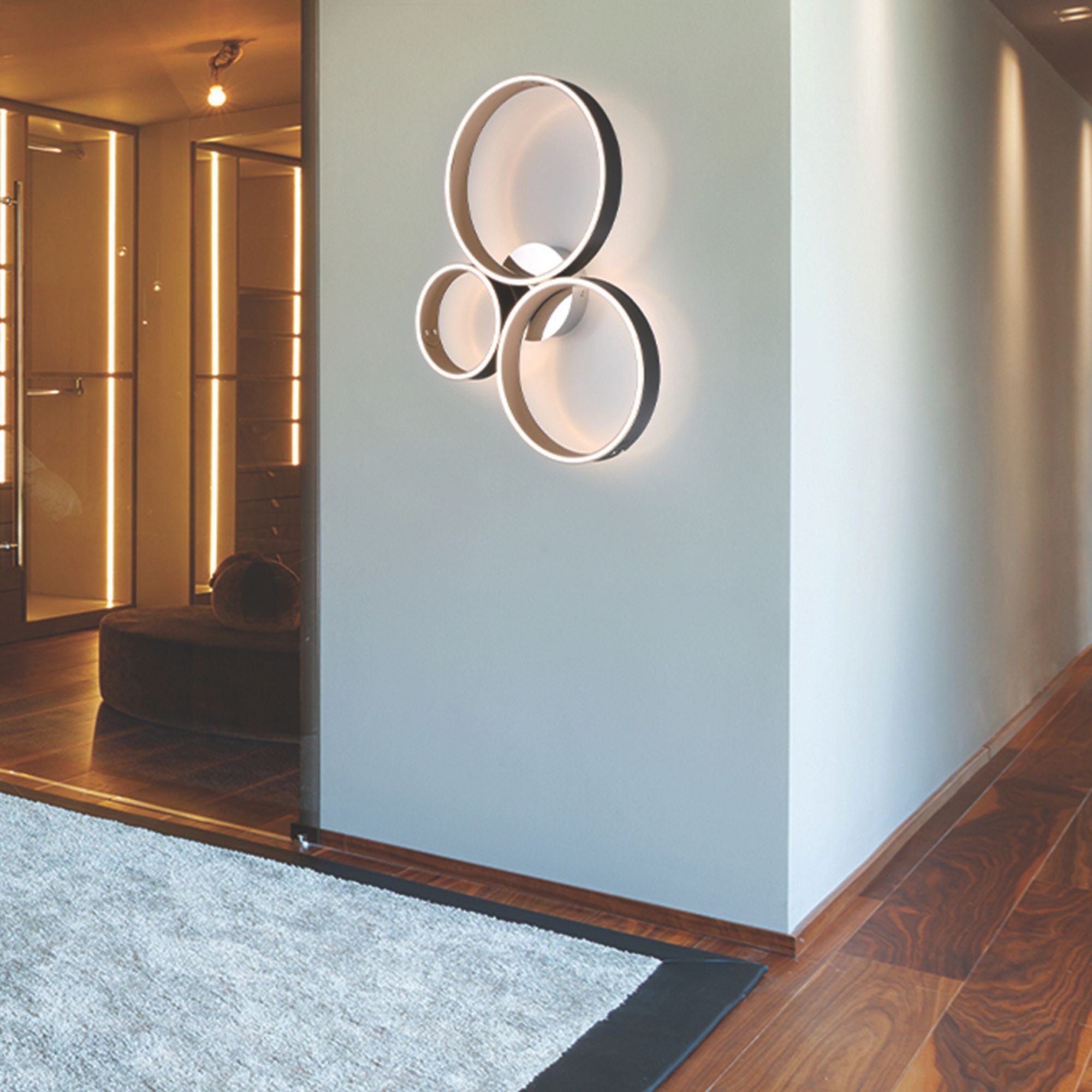 Verdura 3-Light 25" LED Flush Mount, Gray Finish