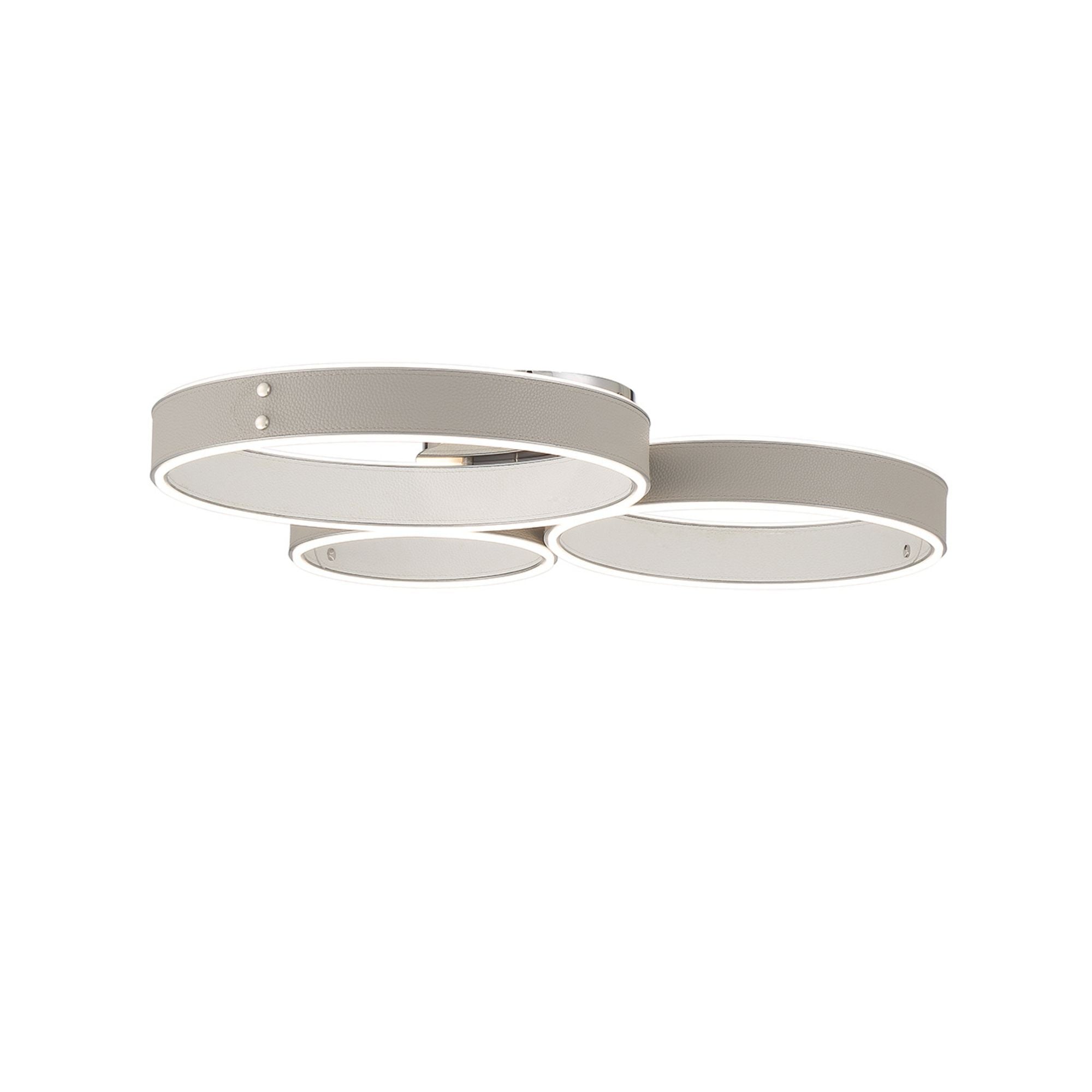 Verdura 3-Light 25" LED Flush Mount, Gray Finish