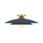 Welsh 18" LED Semi-Flush Mount, Blue Finish