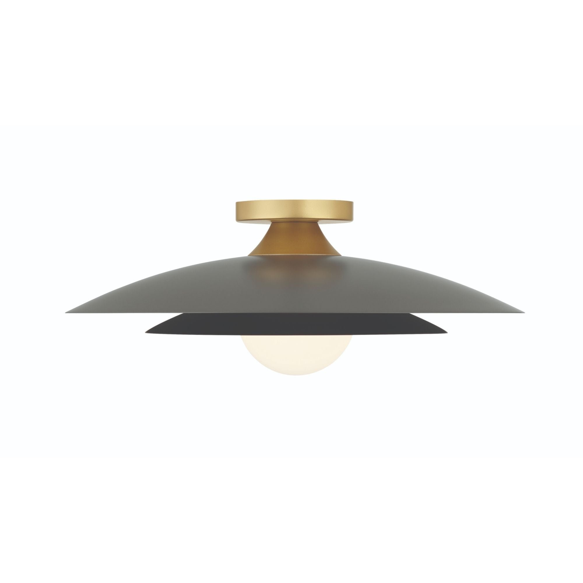 Welsh 18" LED Semi-Flush Mount, Grey Finish