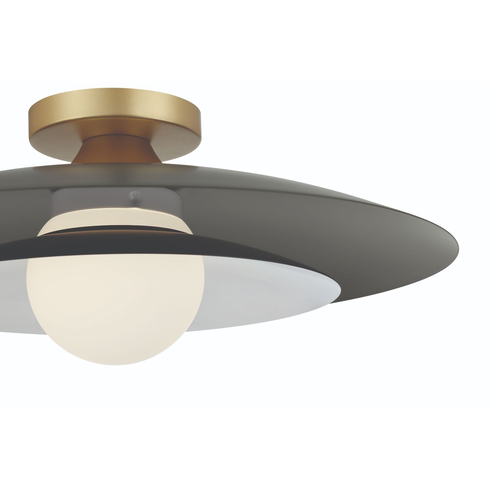 Welsh 18" LED Semi-Flush Mount, Grey Finish
