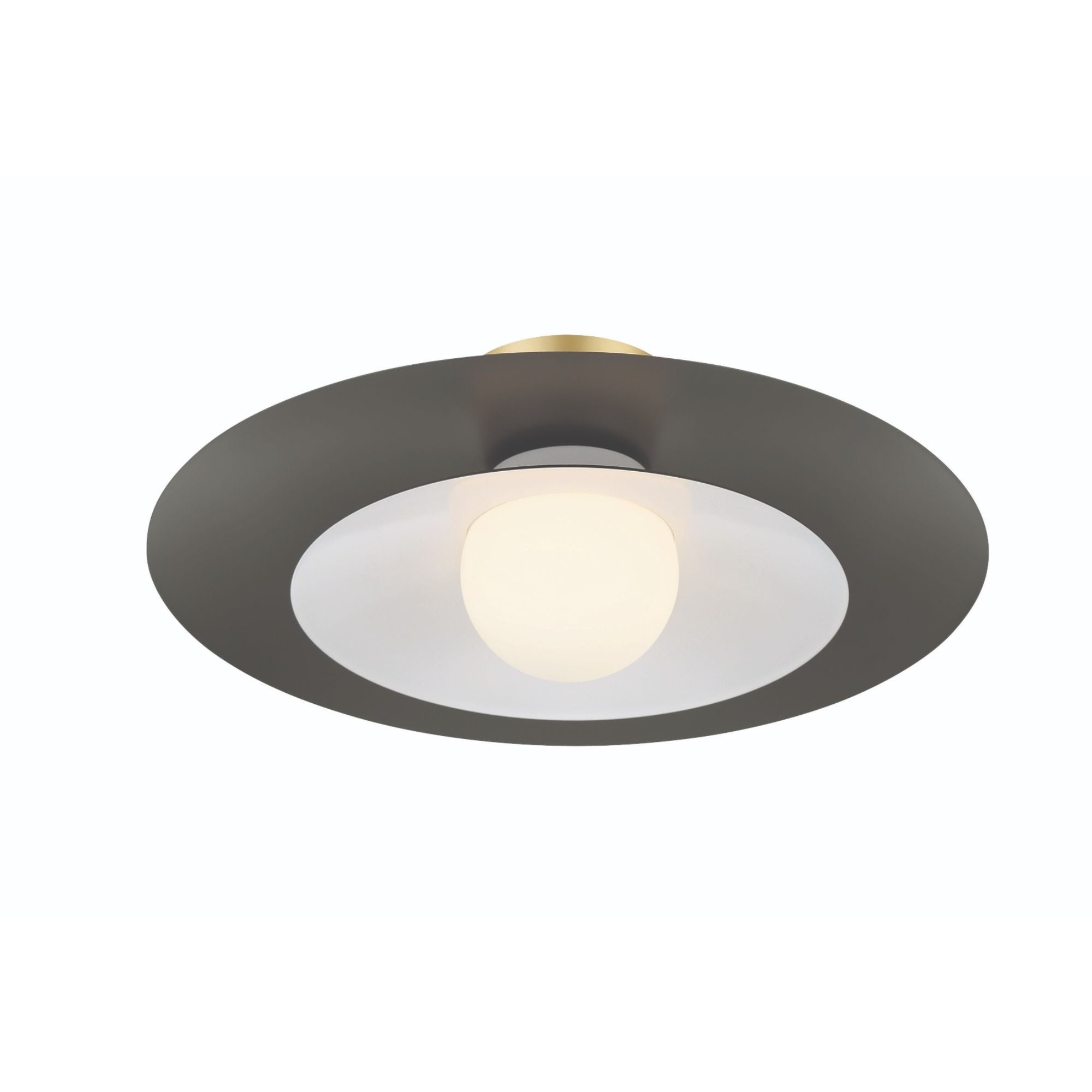 Welsh 18" LED Semi-Flush Mount, Grey Finish