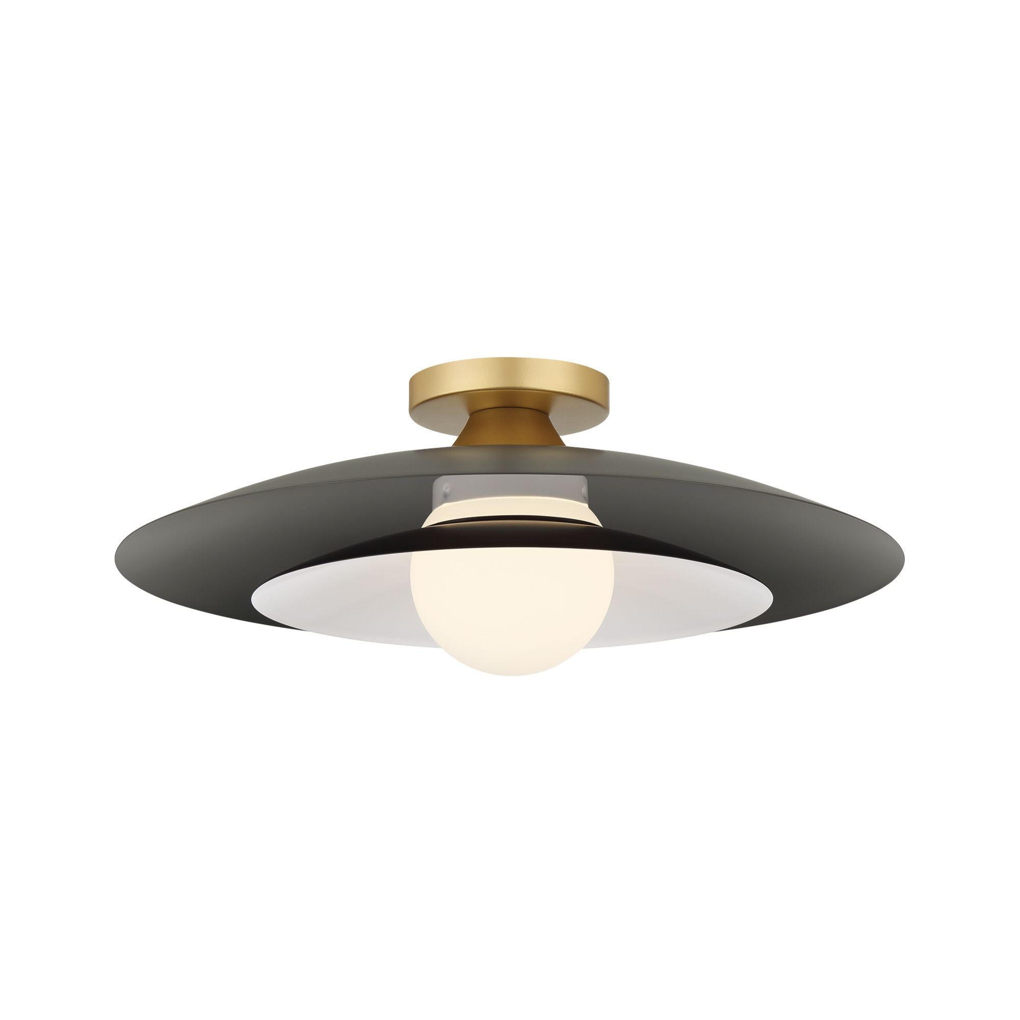 Welsh 18" LED Semi-Flush Mount, Grey Finish