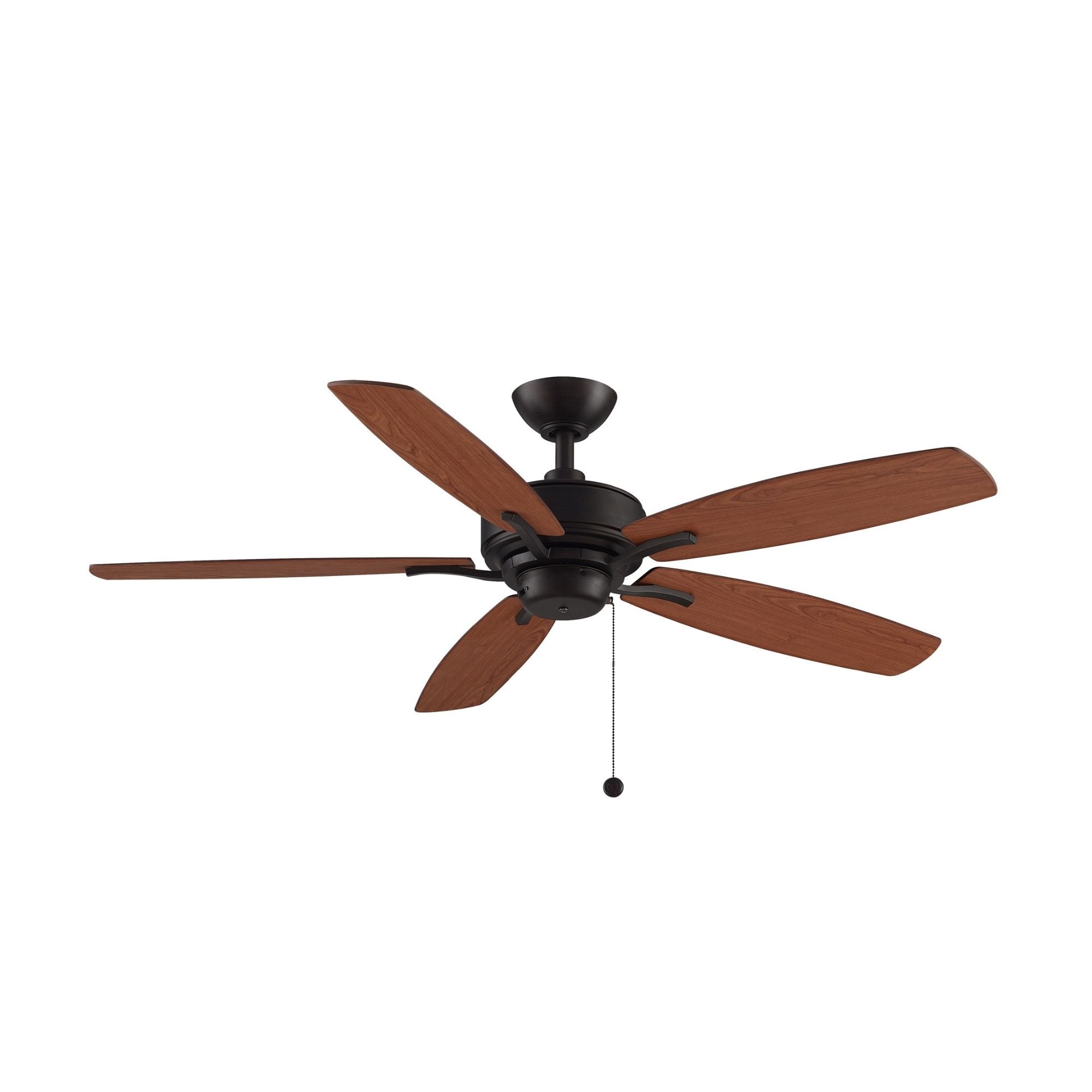 Aire Deluxe 52" Dark Bronze Ceiling Fan with Pull Chain
