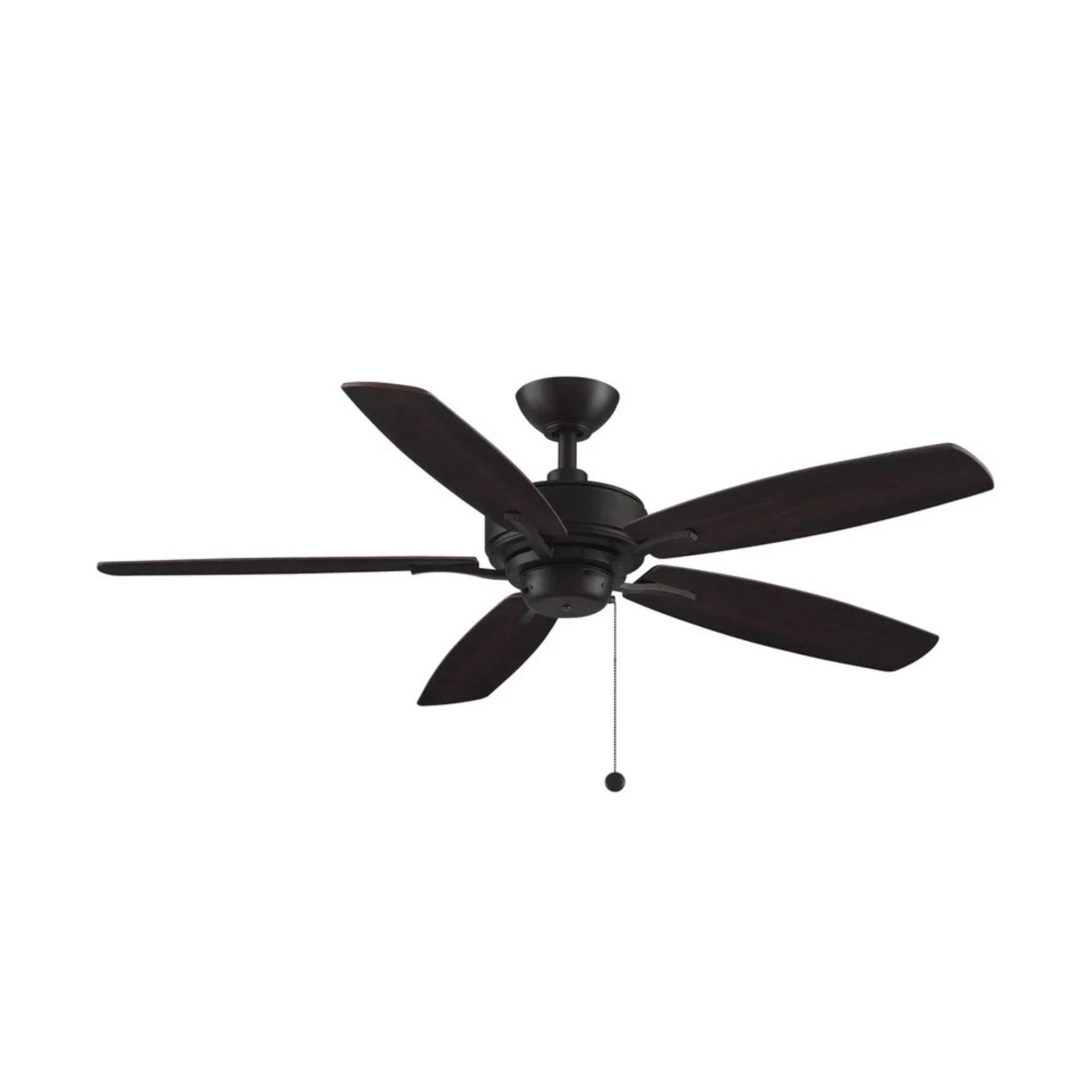 Aire Deluxe 52" Dark Bronze Ceiling Fan with Pull Chain