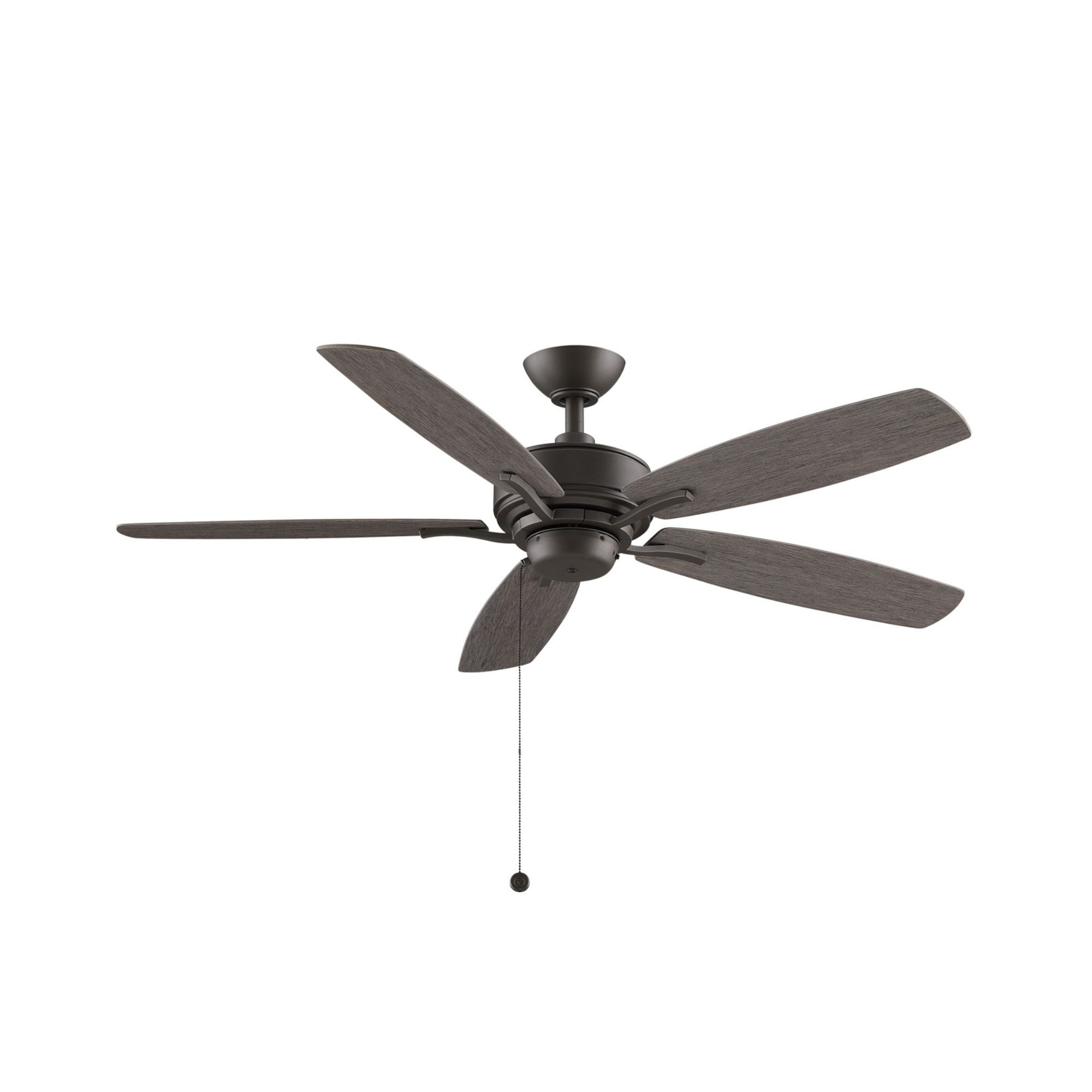 Aire Deluxe 52" Matte Greige Ceiling Fan with Pull Chain