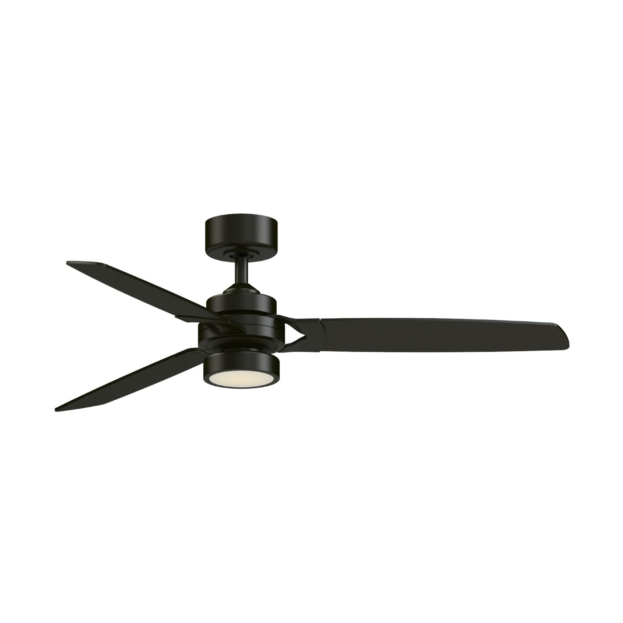 Amped 52" LED Ceiling Fan with Remote, Black