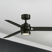 Amped 52" LED Ceiling Fan with Remote, Black