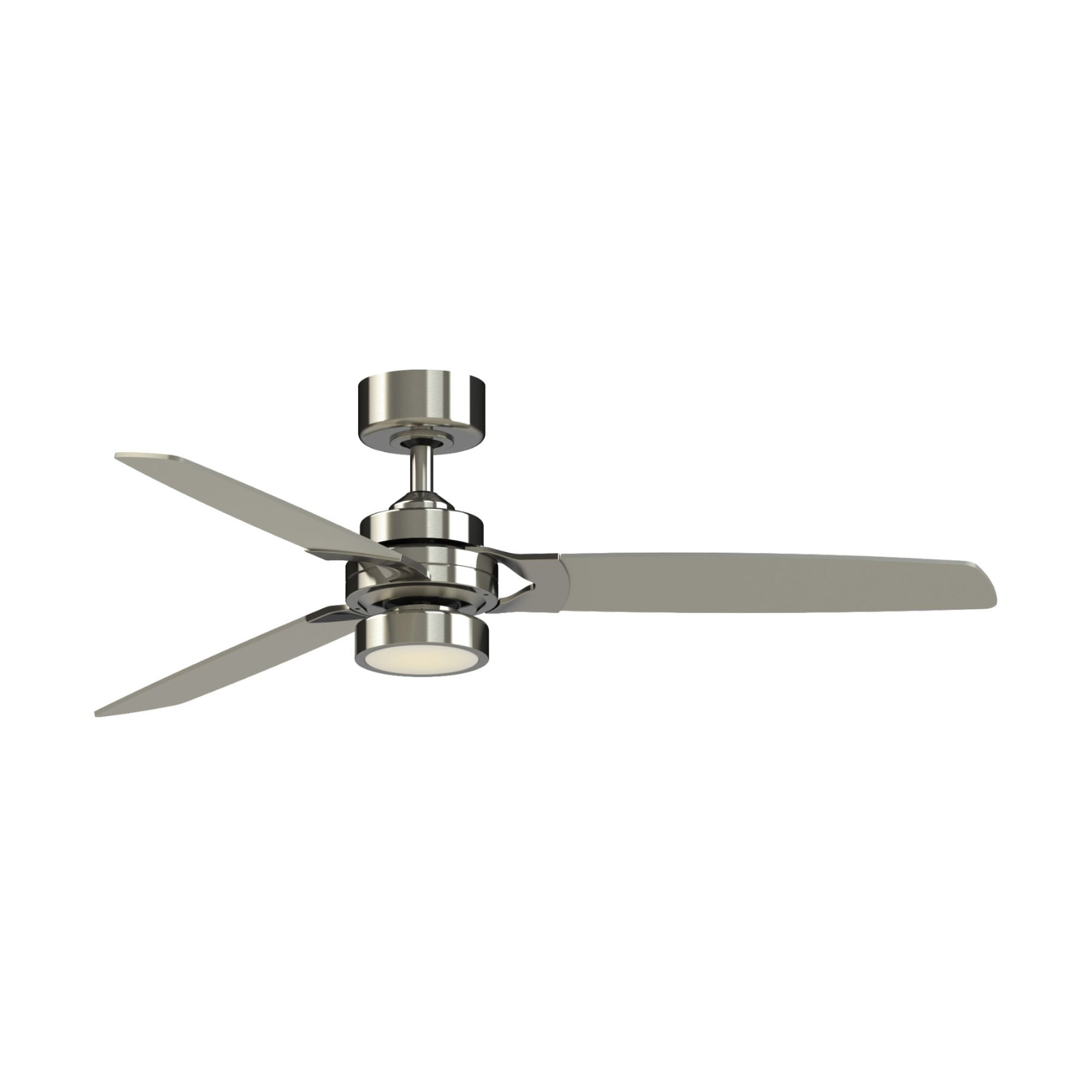 Amped 52" LED Ceiling Fan with Remote, Brushed Nickel