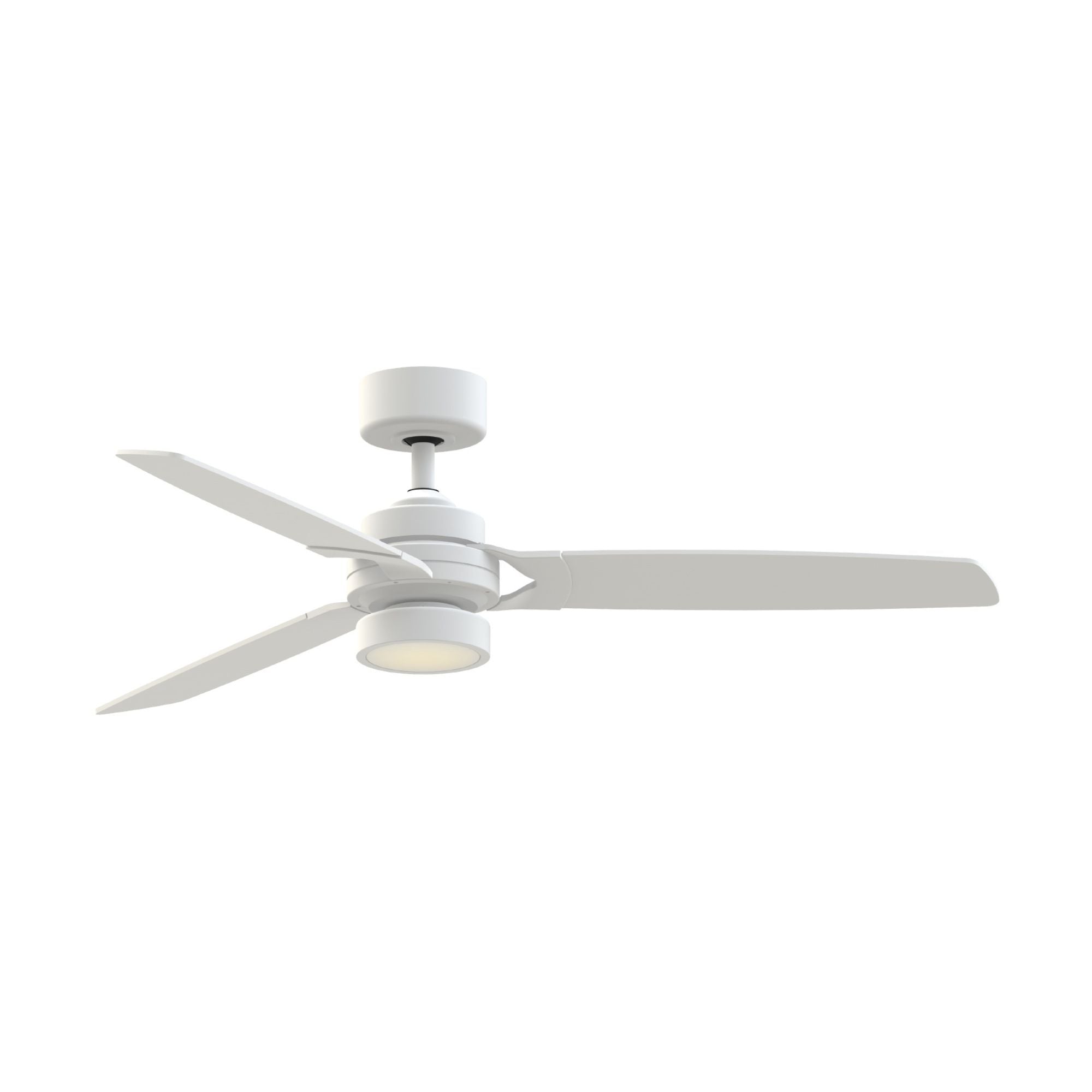 Amped 52" LED Ceiling Fan with Remote, Matte White