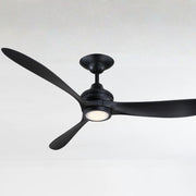 Aviara 60" Black Ceiling Fan with LED CCT Select Light Kit