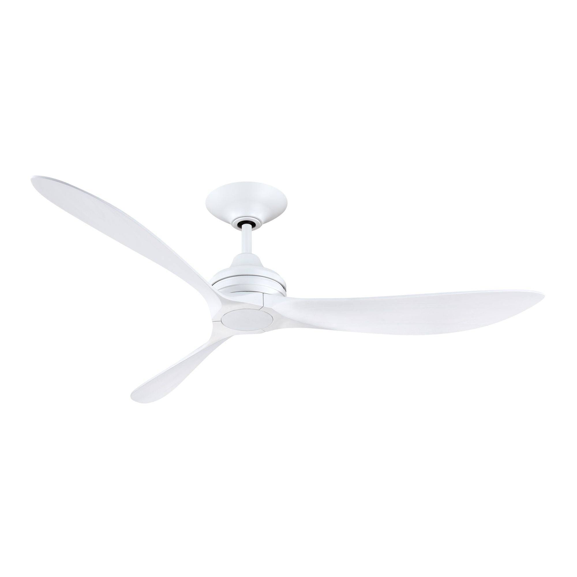 Aviara 60" White Ceiling Fan with LED CCT Select Light Kit