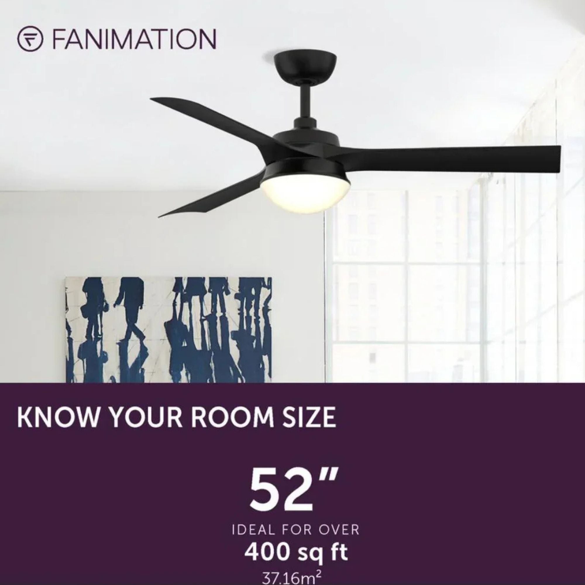 Barlow 52" Black LED Ceiling Fan