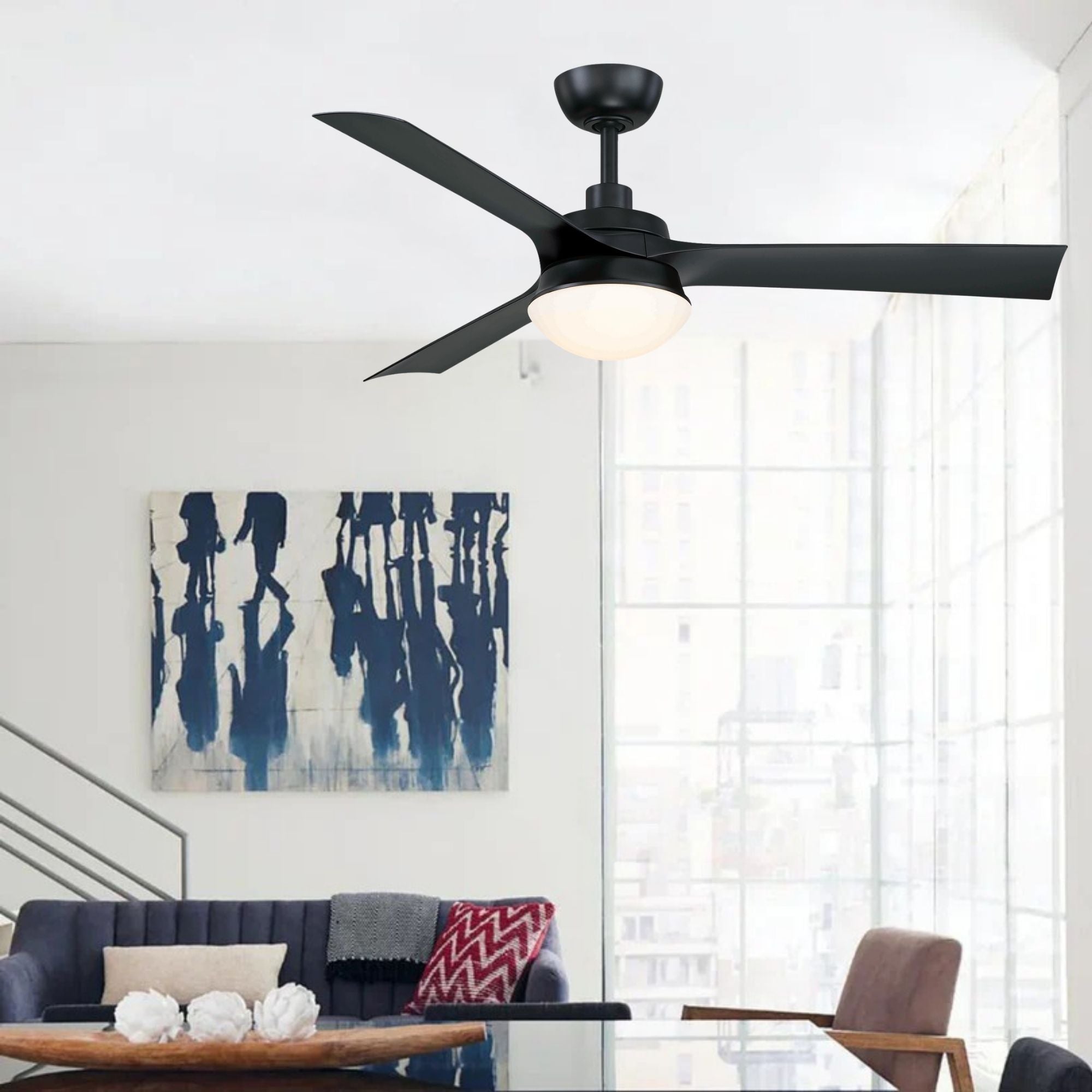 Barlow 52" Black LED Ceiling Fan