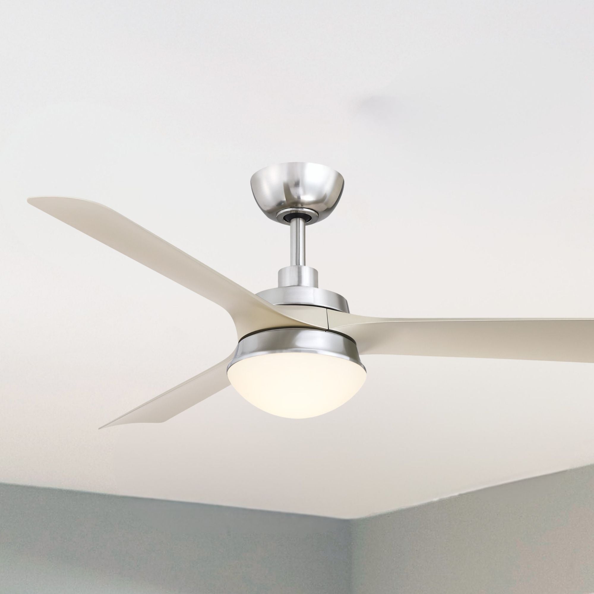 Barlow 52" Nickel LED Ceiling Fan