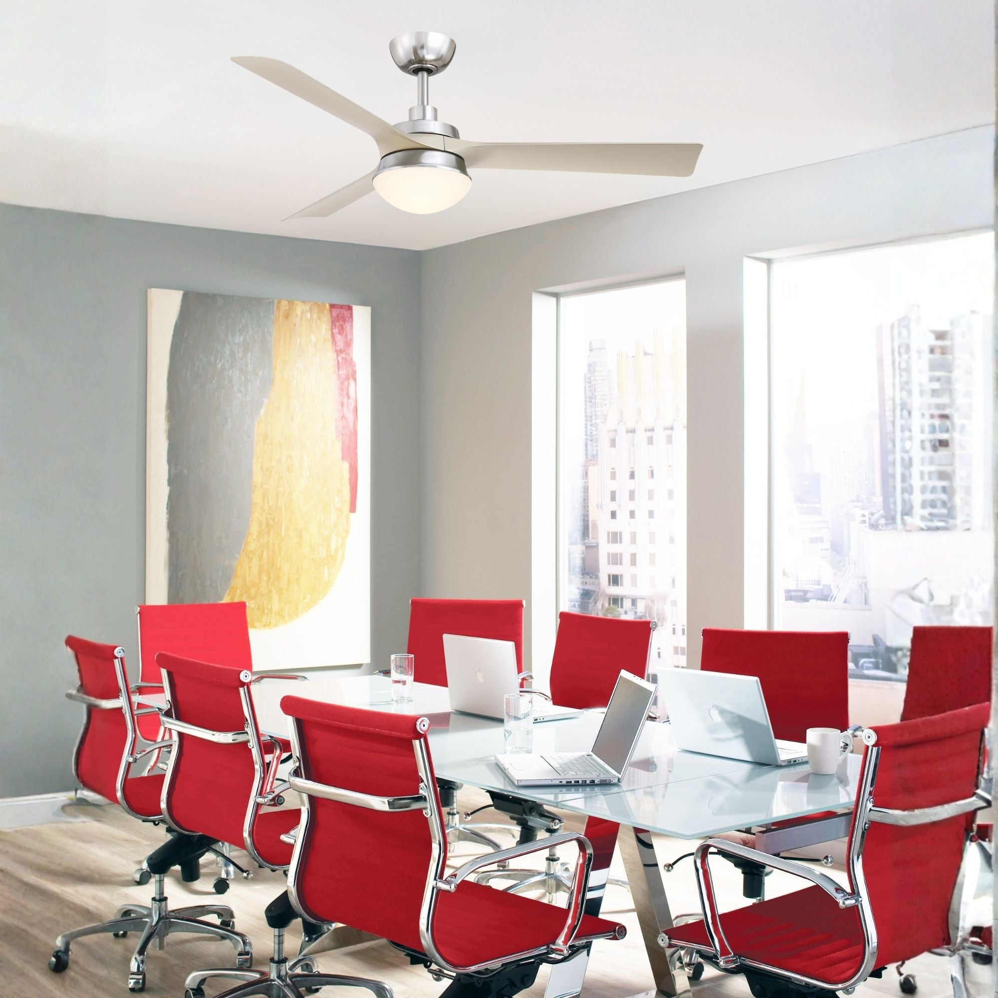 Barlow 52" Nickel LED Ceiling Fan
