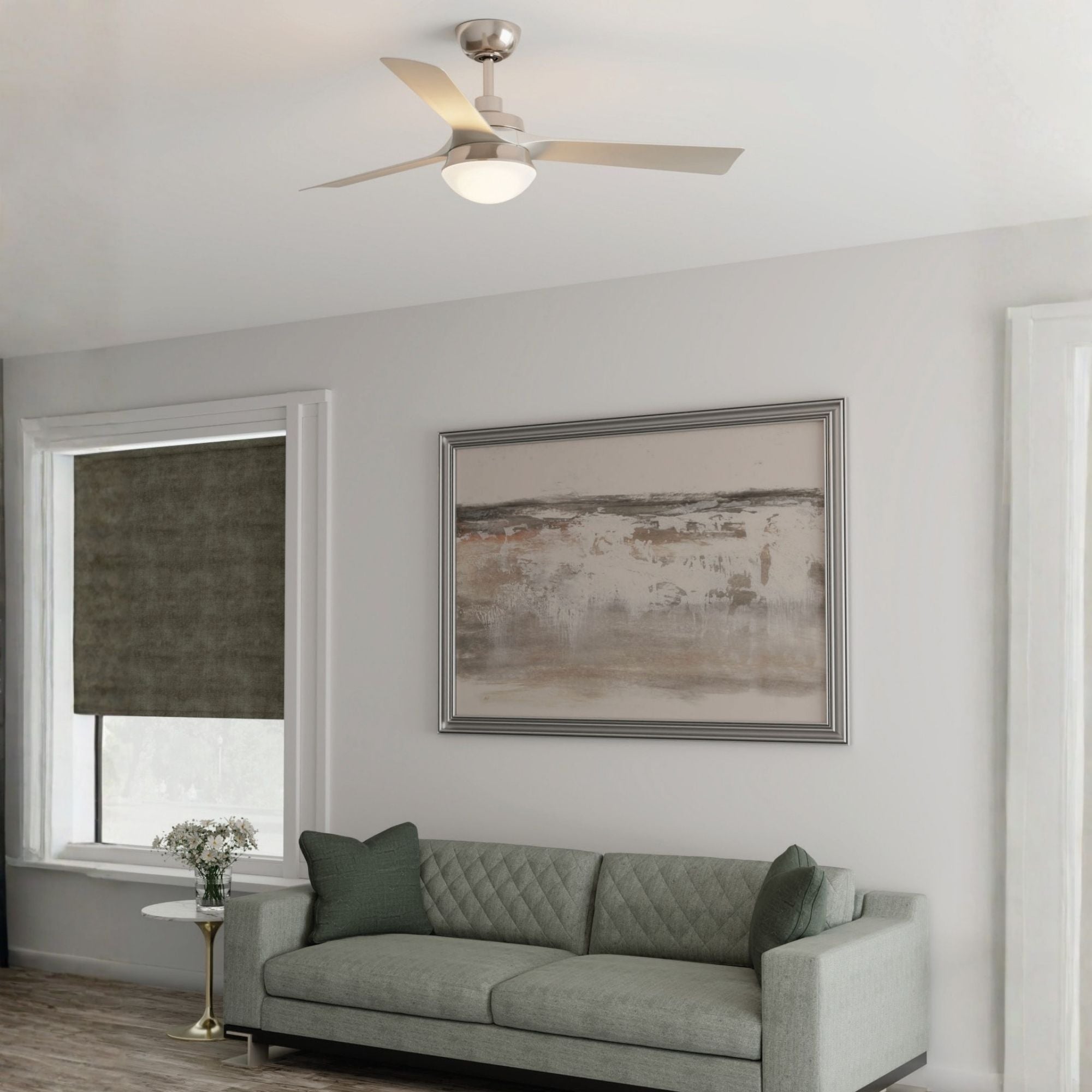 Barlow 52" Nickel LED Ceiling Fan