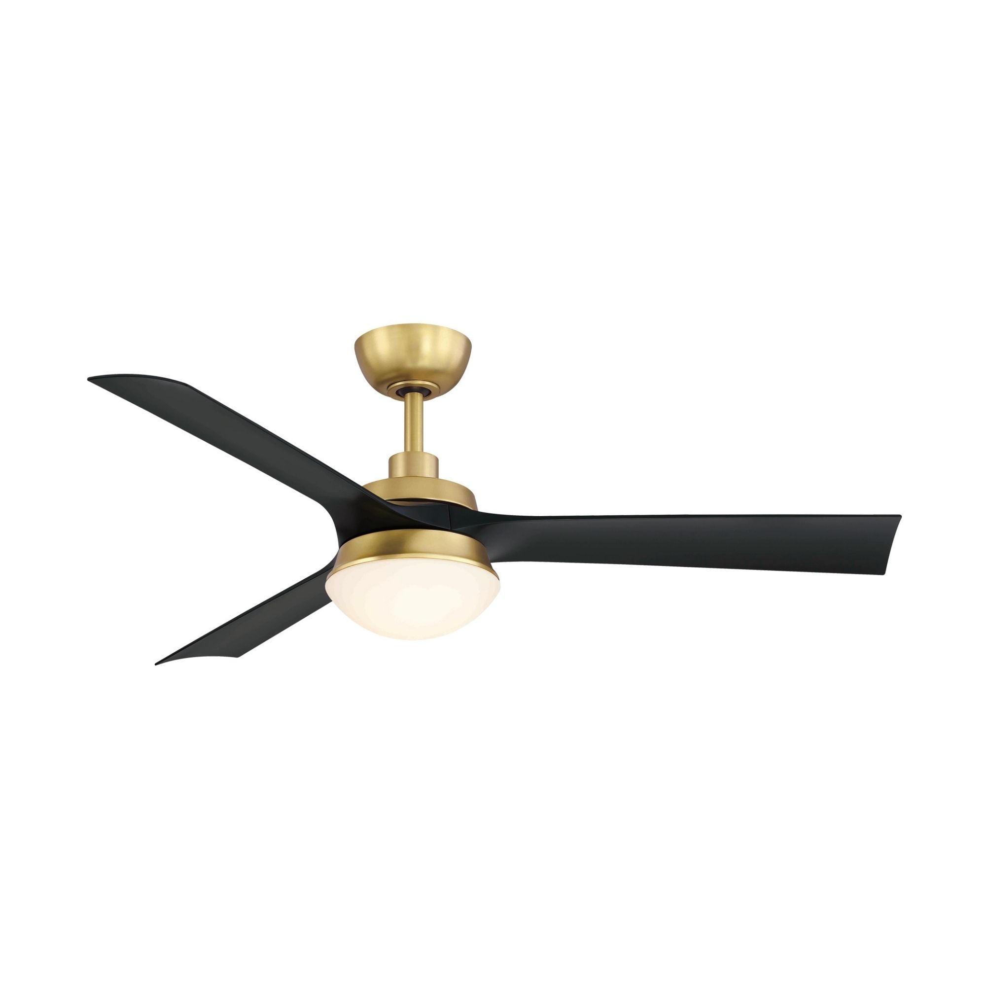 Barlow 52" Brass and Black LED Ceiling Fan