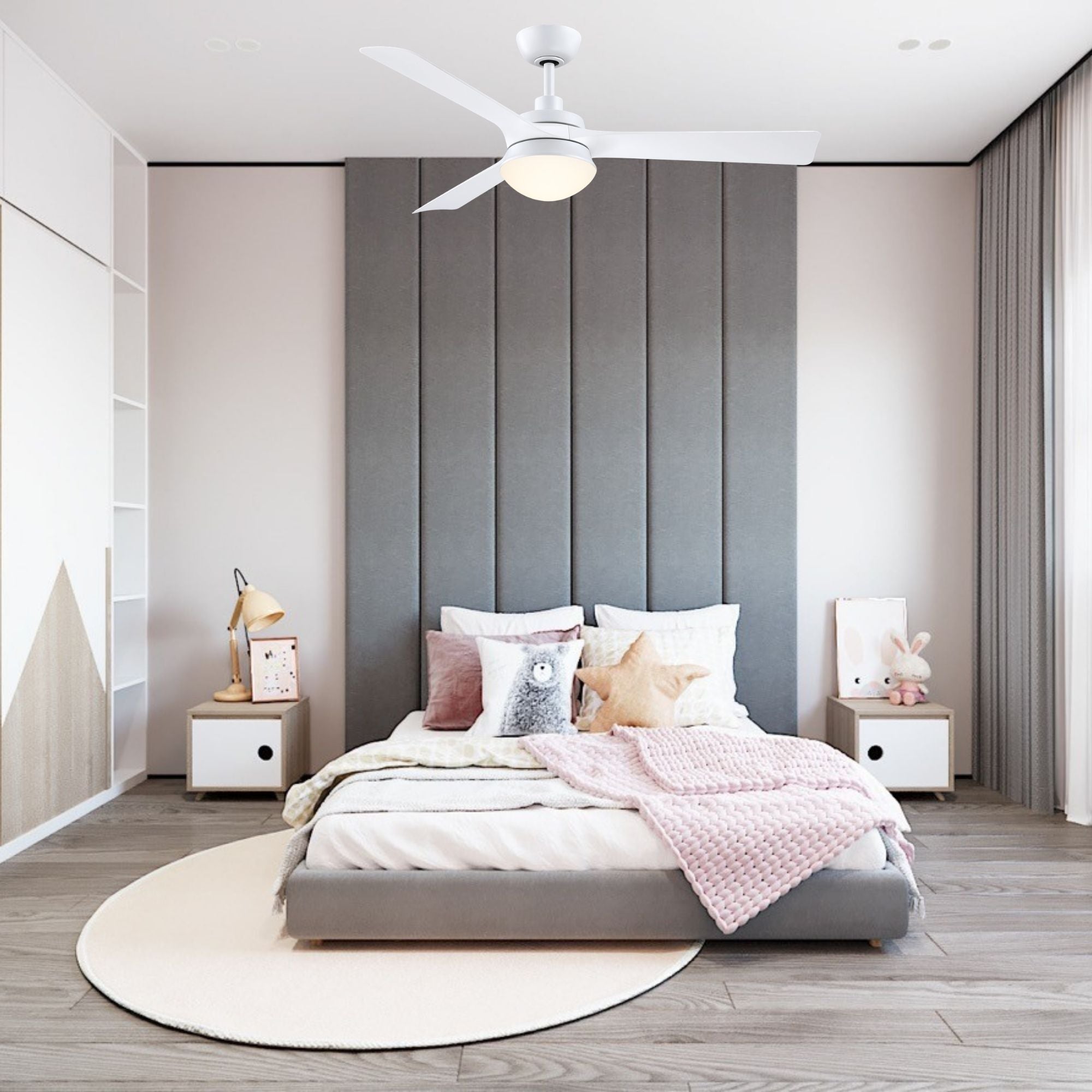 Barlow 52" White LED Ceiling Fan