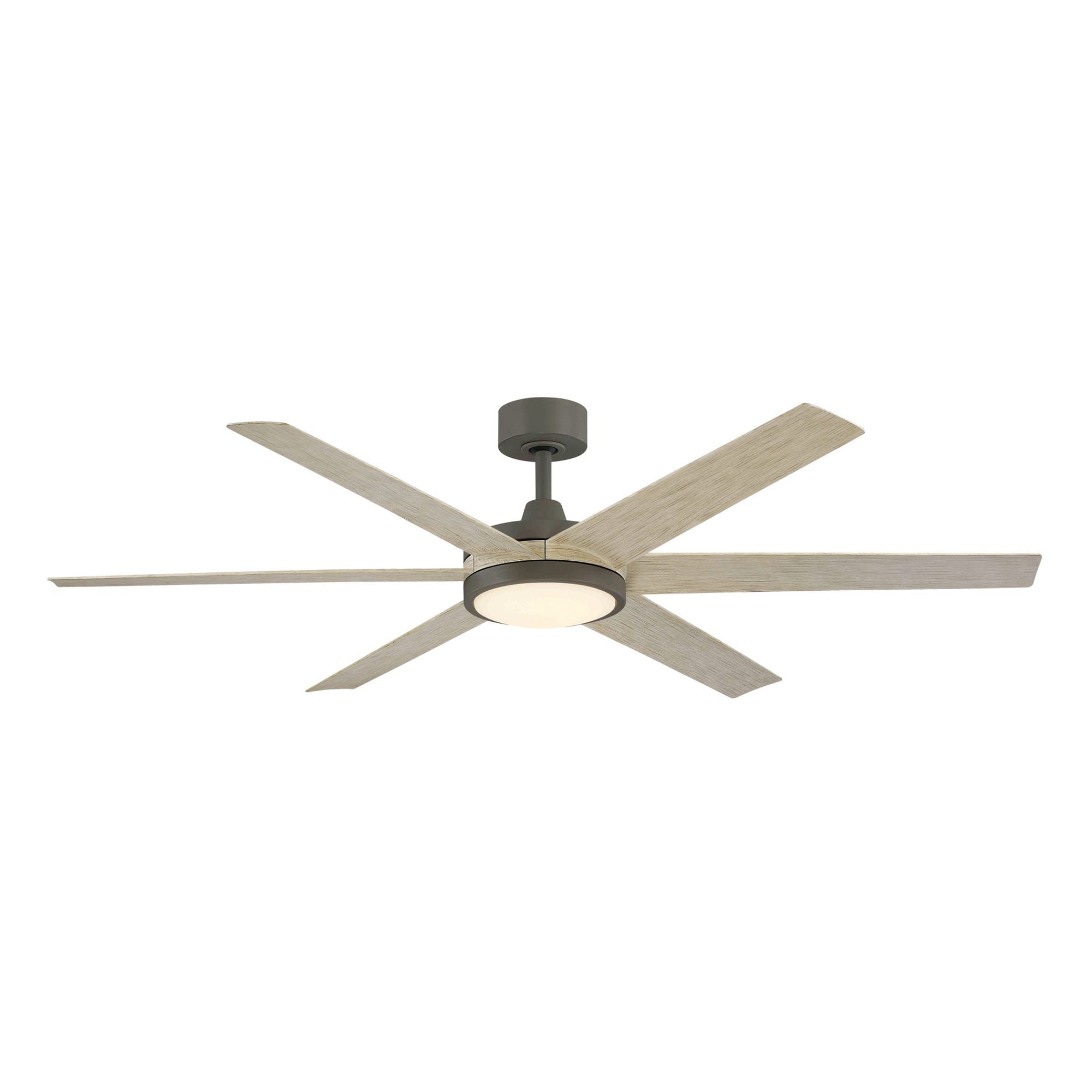 Brawn 64" Graphite Outdoor Smart Ceiling Fan with LED CCT Select Light Kit and Remote