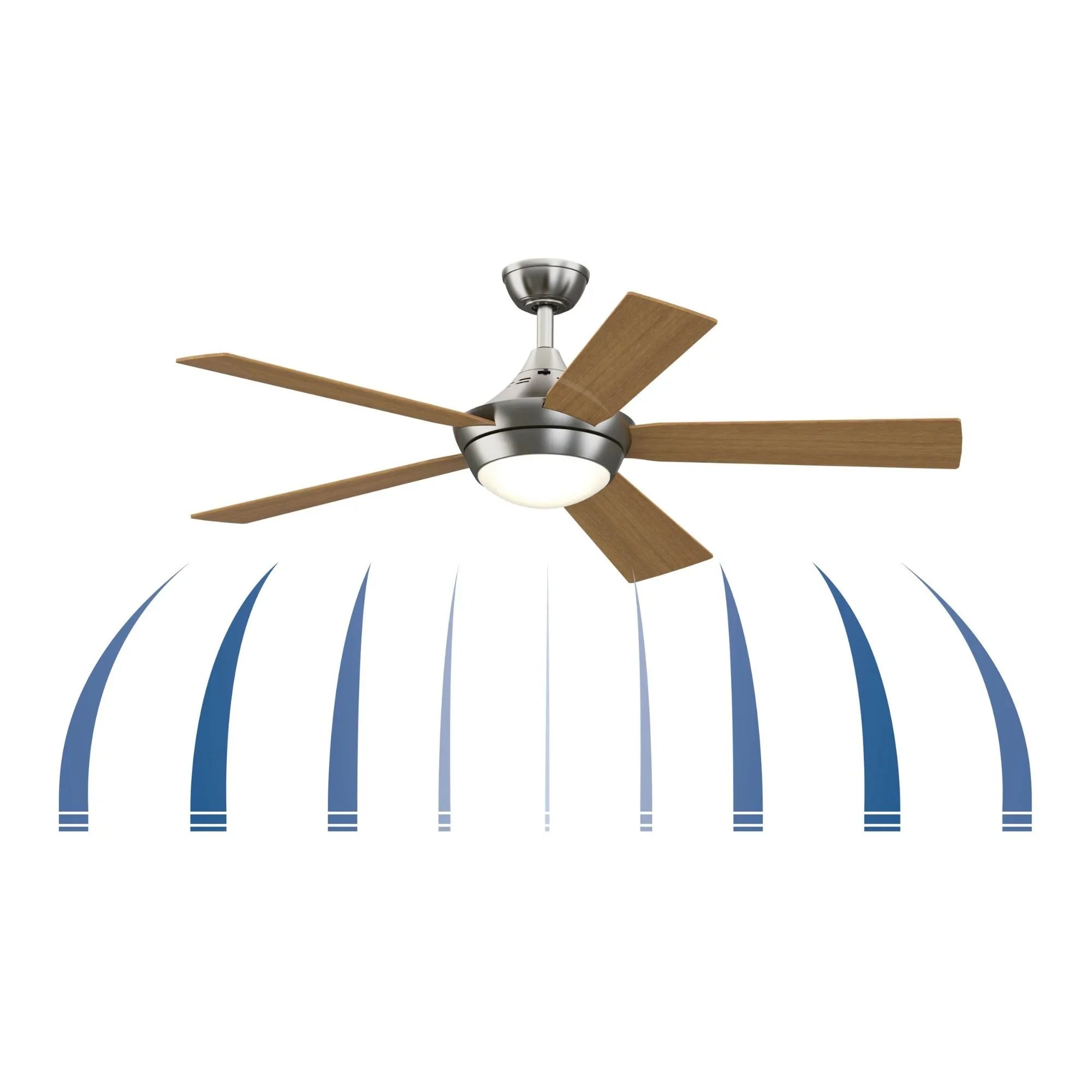 Celano V2 52" Brushed Nickel LED Ceiling Fan with Remote