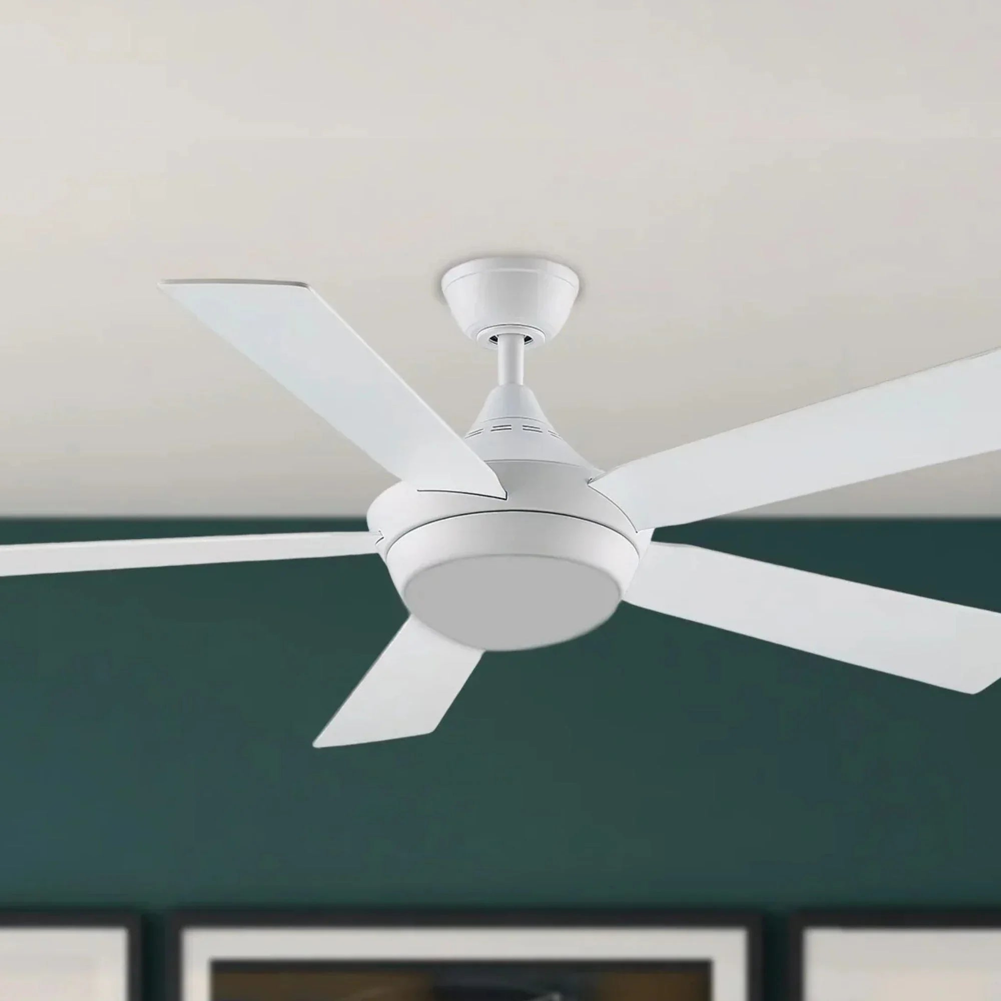 Celano V2 52" Matte White LED Ceiling Fan with Remote
