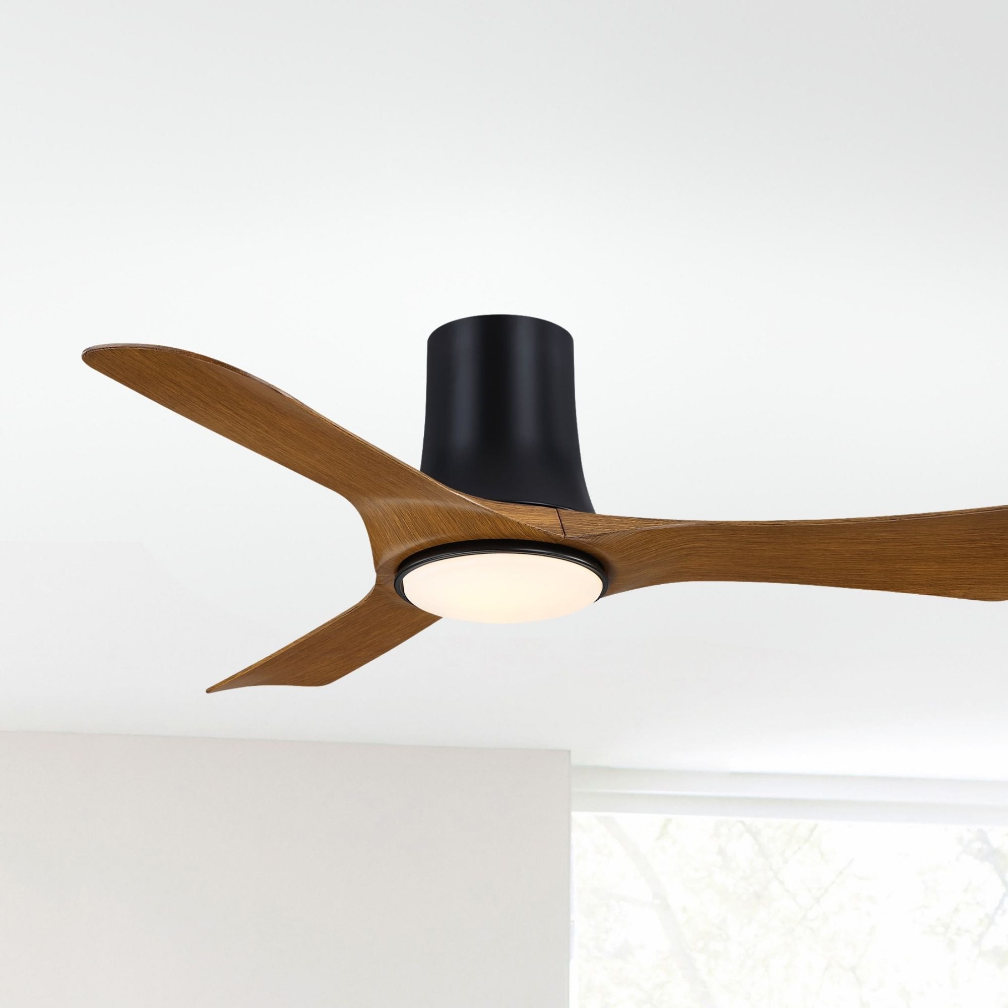 Fanimation Corke Flush Mount Ceiling Fan with LED Light DC Motor