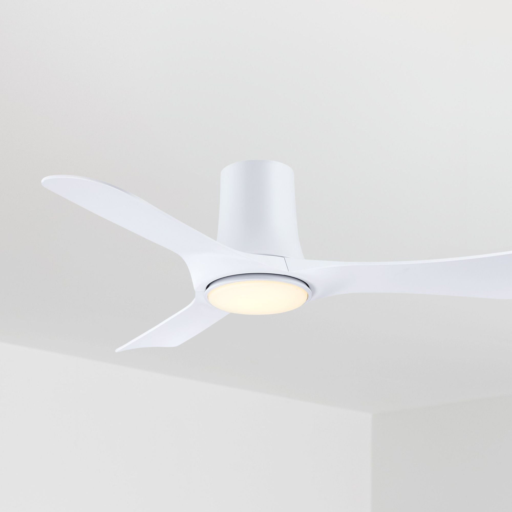 Fanimation Corke Flush Mount Ceiling Fan with LED Light DC Motor