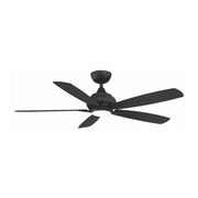 Doren 52" Black LED Ceiling Fan with Remote