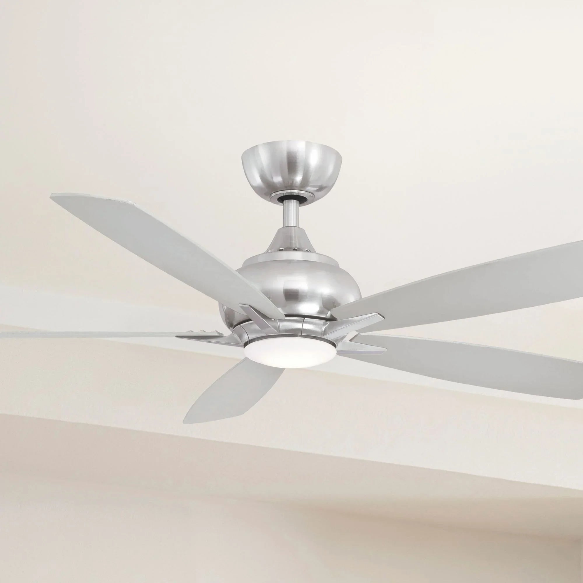 Doren 52" Brushed Nickel LED Ceiling Fan with Remote