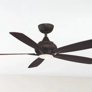 Doren 52" Dark Bronze LED Ceiling Fan with Remote