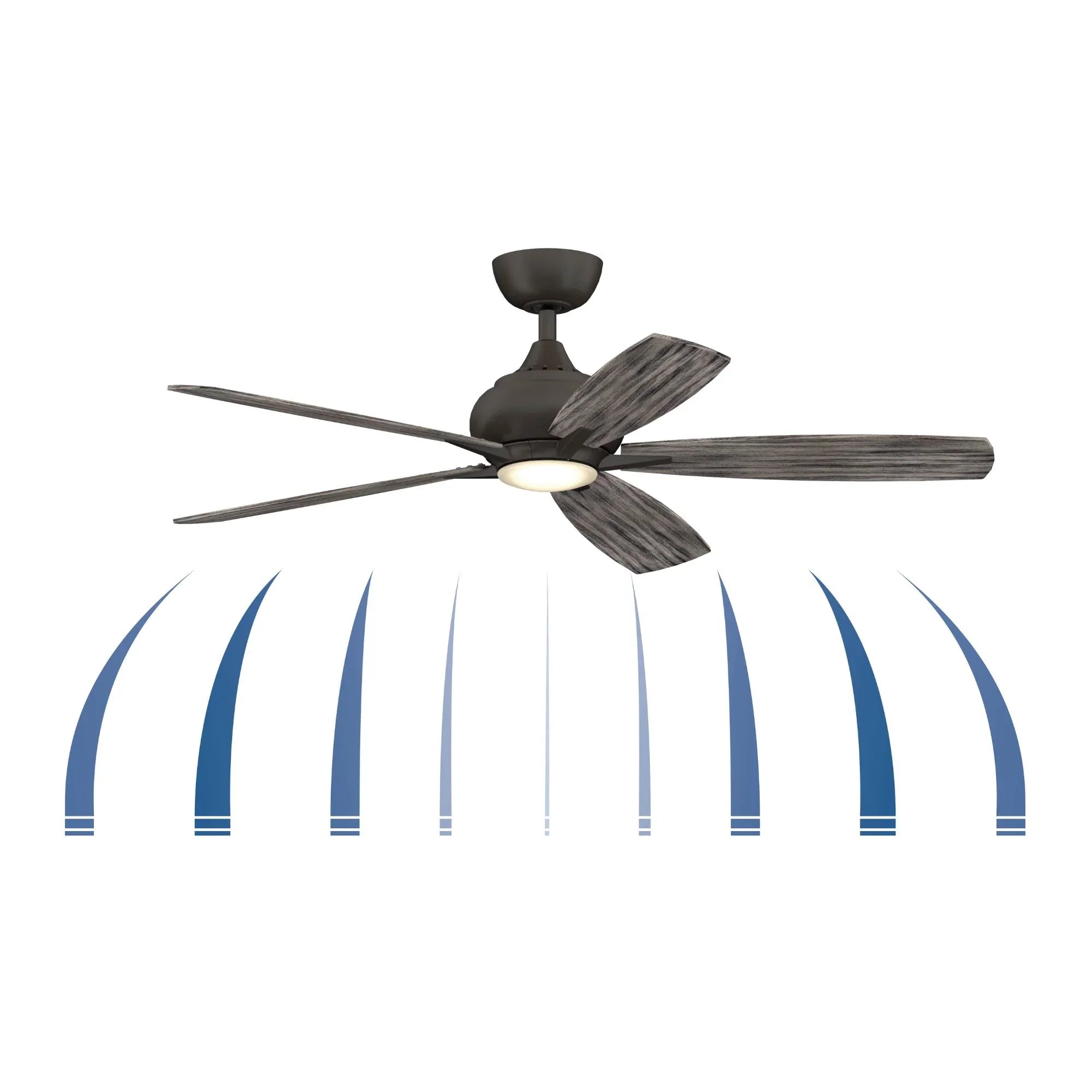 Doren 52" Matte Greige LED Ceiling Fan with Remote