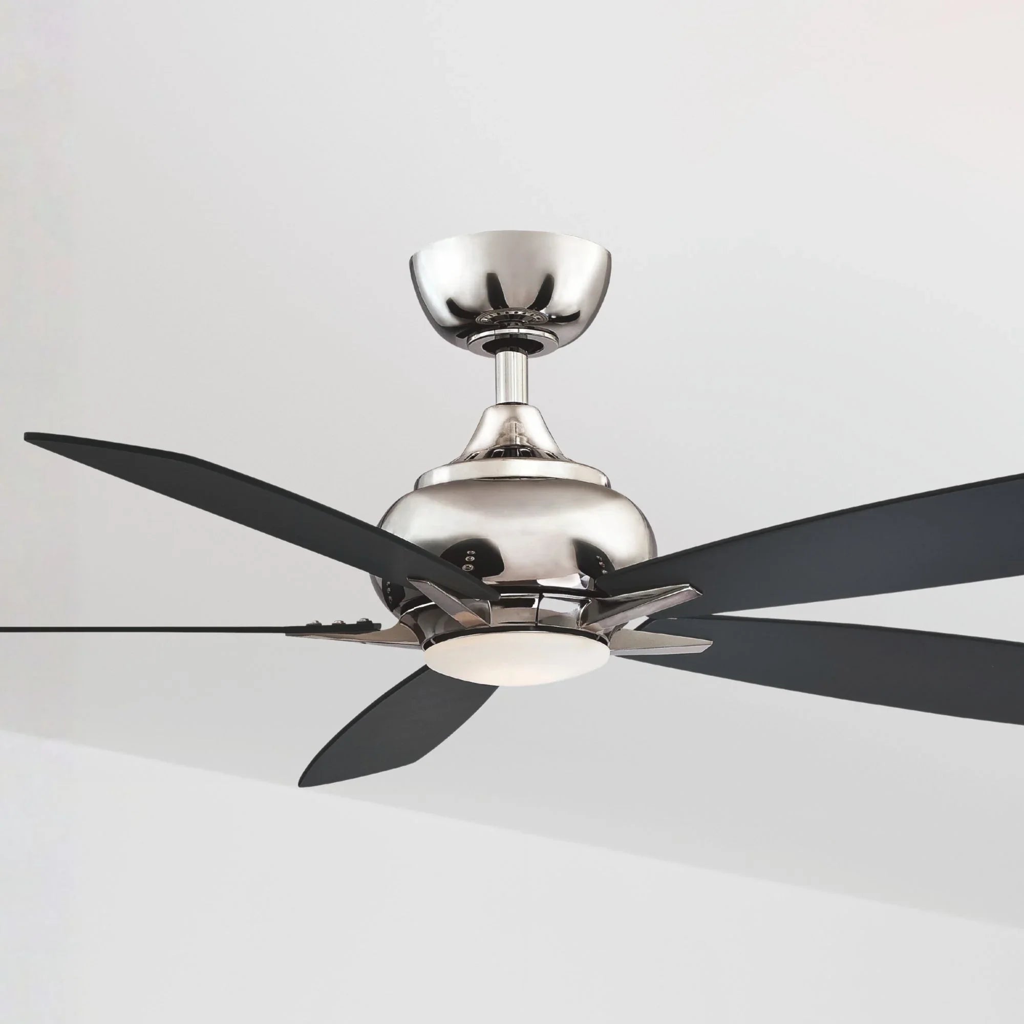 Doren 52" Polished Nickel LED Ceiling Fan with Remote