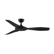 GlideAire 52" Black Modern Ceiling Fan with Remote