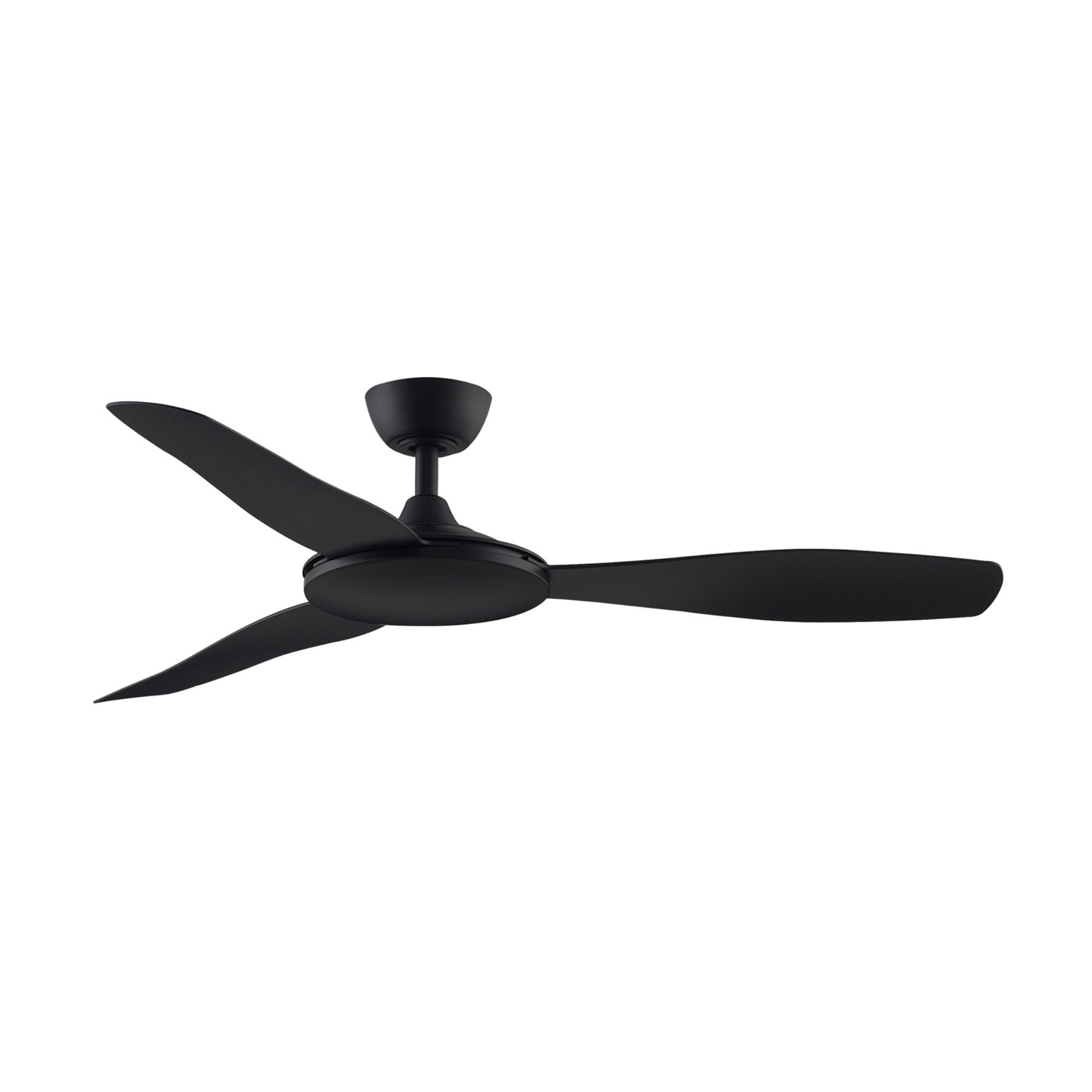 GlideAire 52" Black Modern Ceiling Fan with Remote