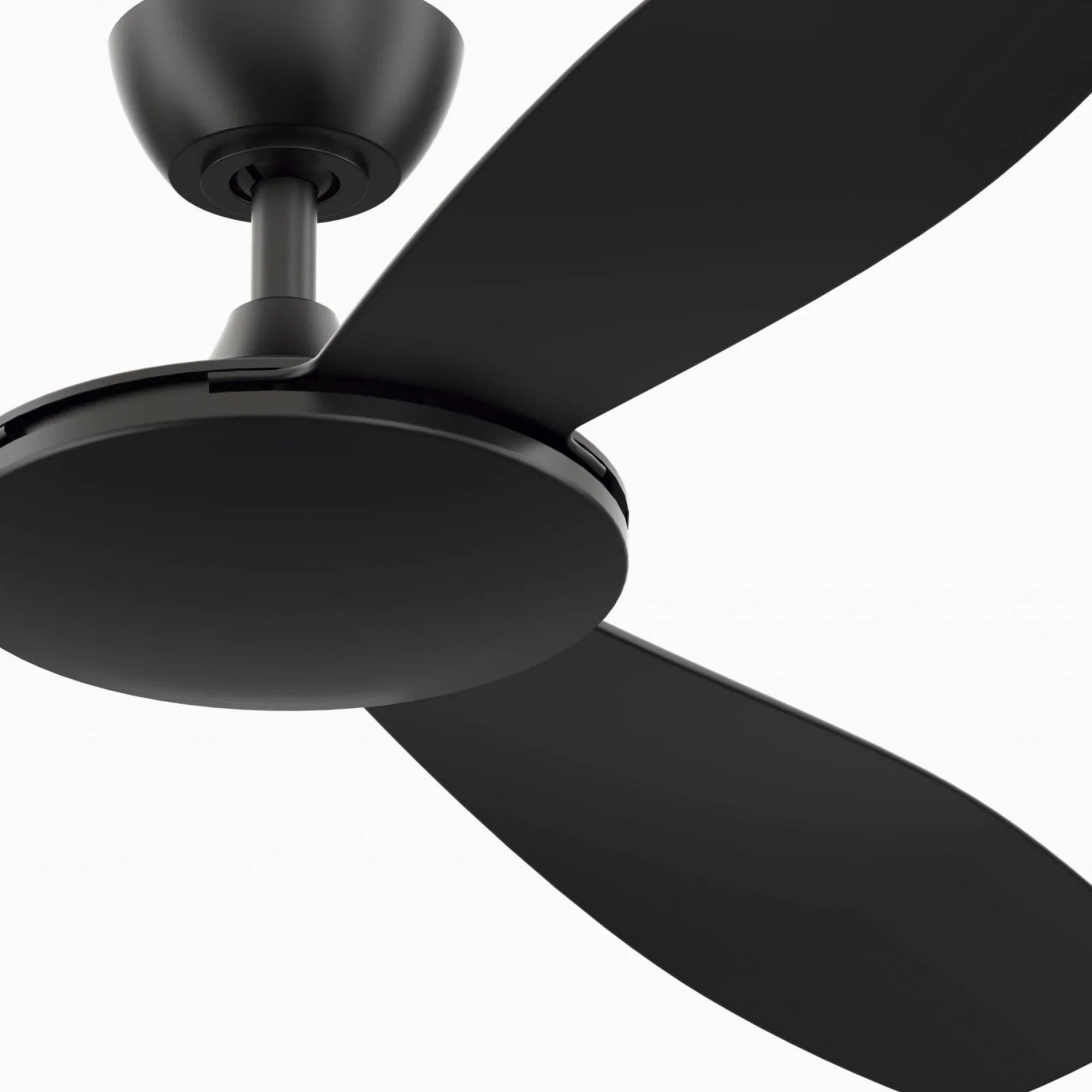 GlideAire 52" Black Modern Ceiling Fan with Remote