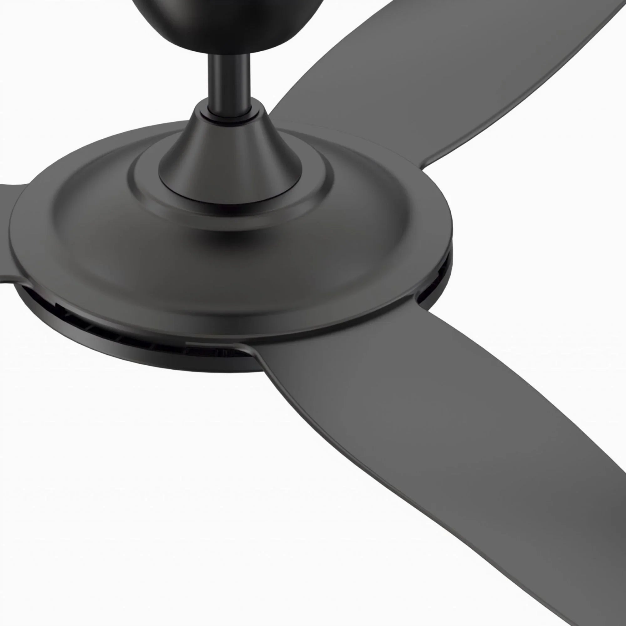 GlideAire 52" Black Modern Ceiling Fan with Remote