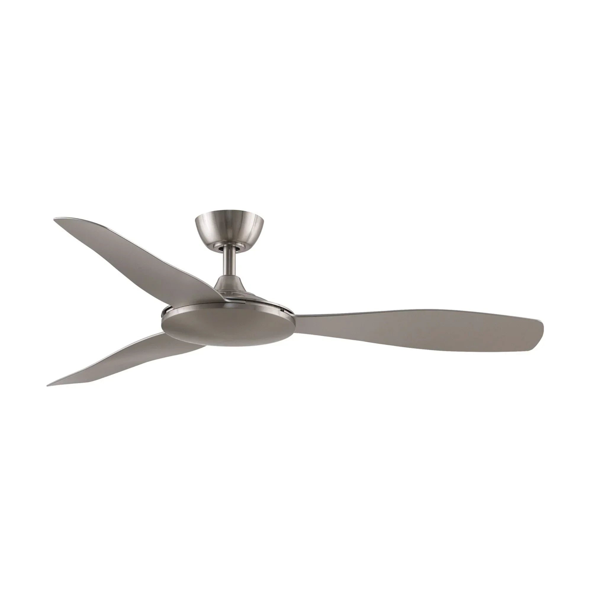GlideAire 52" Brushed Nickel Modern Ceiling Fan with Remote