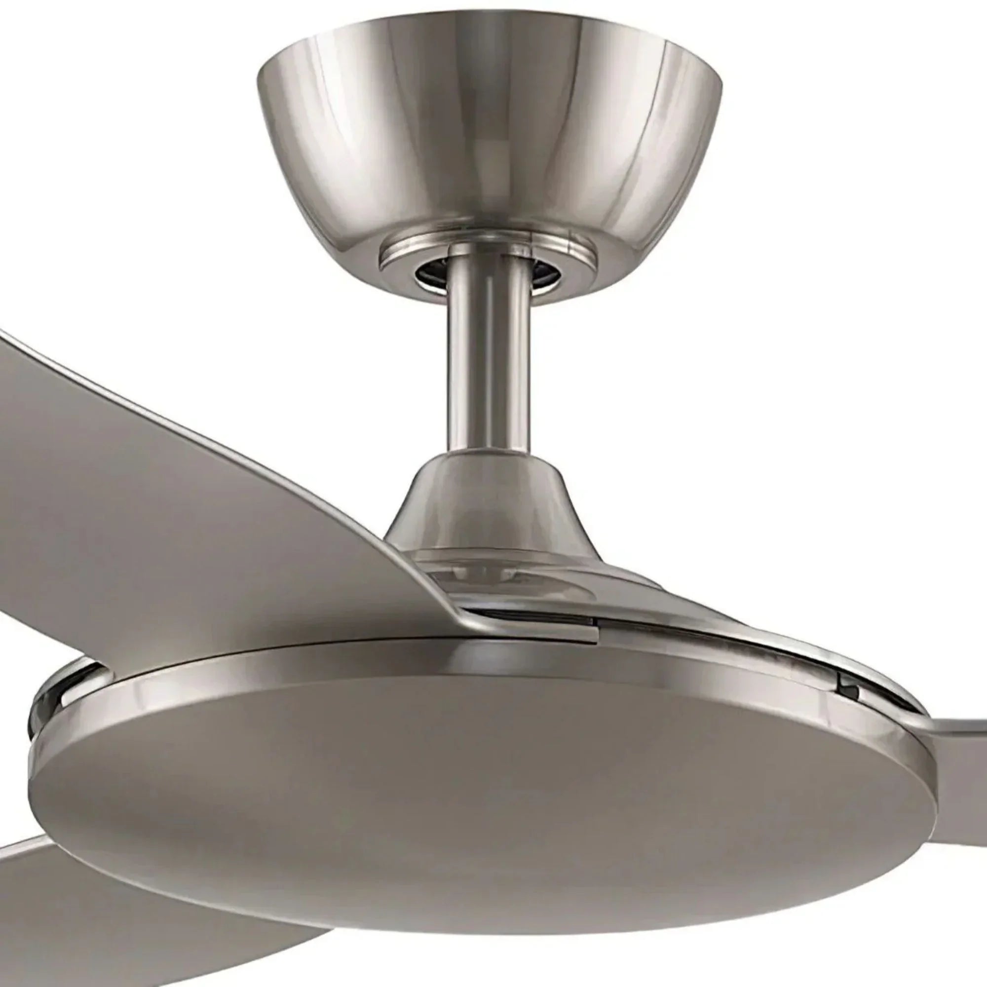 GlideAire 52" Brushed Nickel Modern Ceiling Fan with Remote