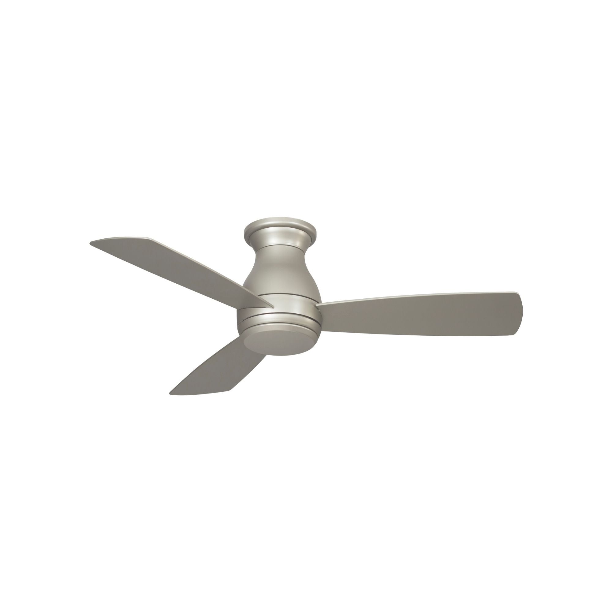 Hugh 44" Brushed Nickel Outdoor LED Hugger Ceiling Fan with Remote