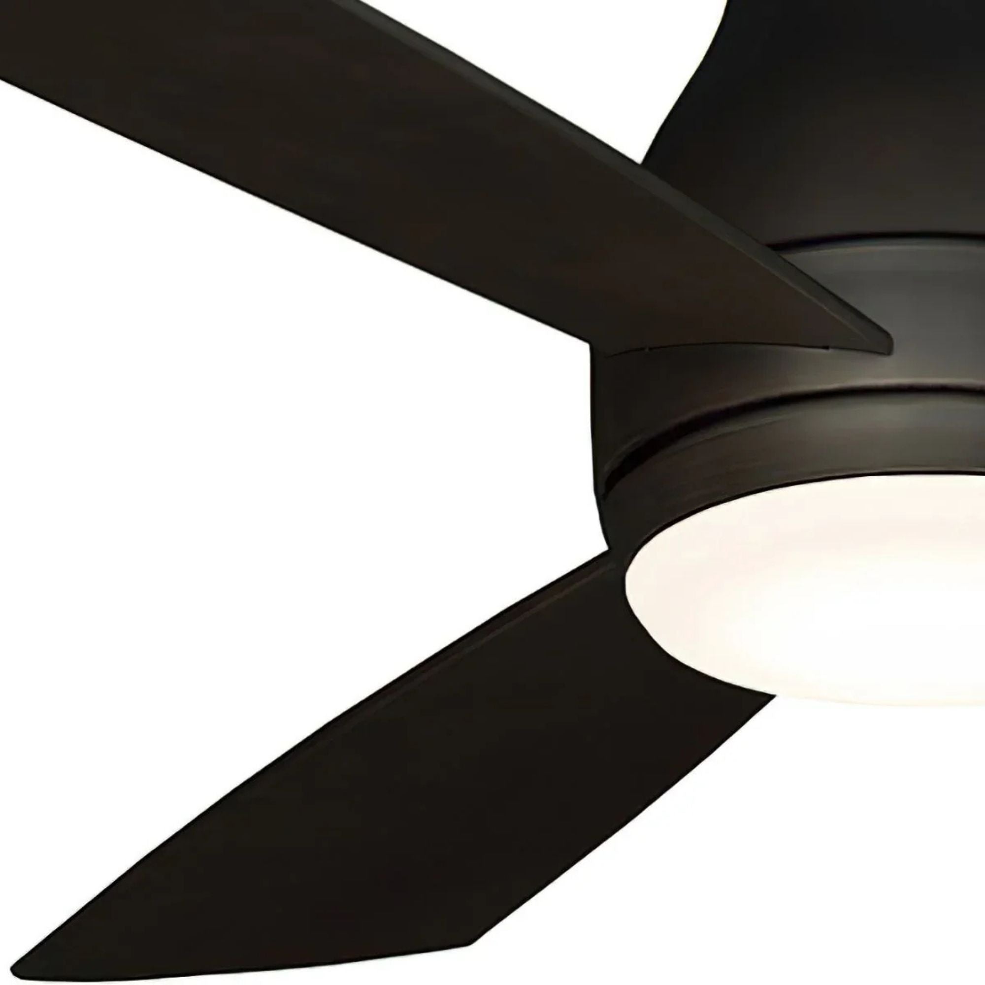 Hugh 44" Dark Bronze Outdoor LED Hugger Ceiling Fan with Remote