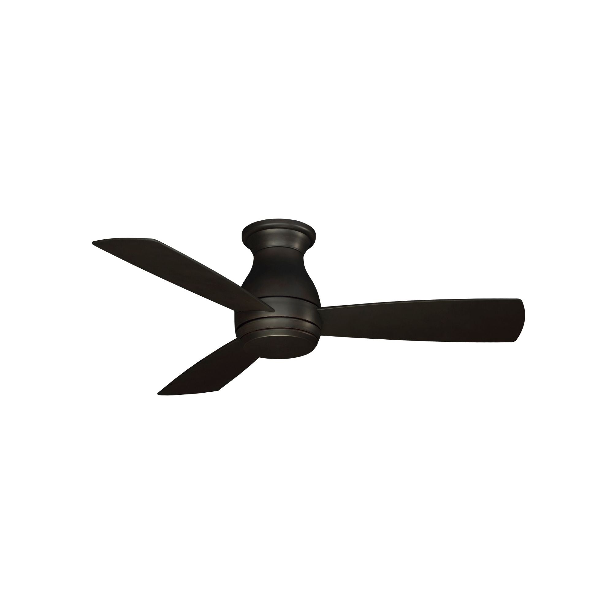 Hugh 44" Dark Bronze Outdoor LED Hugger Ceiling Fan with Remote