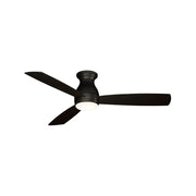 Hugh 52" Dark Bronze Outdoor LED Hugger Ceiling Fan with Remote