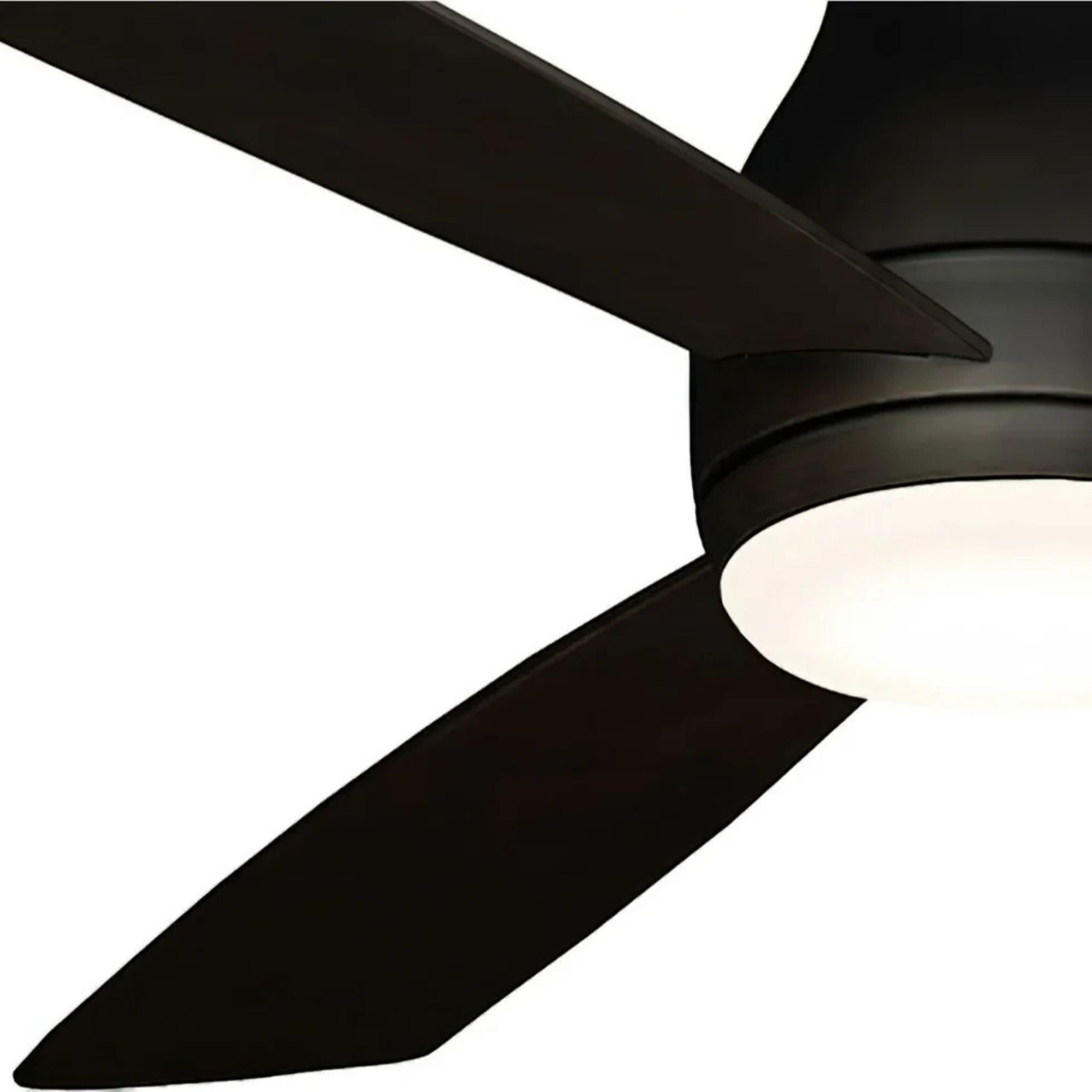 Hugh 52" Dark Bronze Outdoor LED Hugger Ceiling Fan with Remote