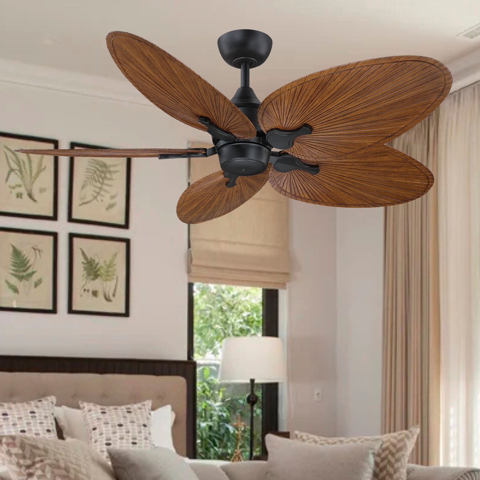 Islander DC 52" Black Ceiling Fan Motor, Blades Sold Separately