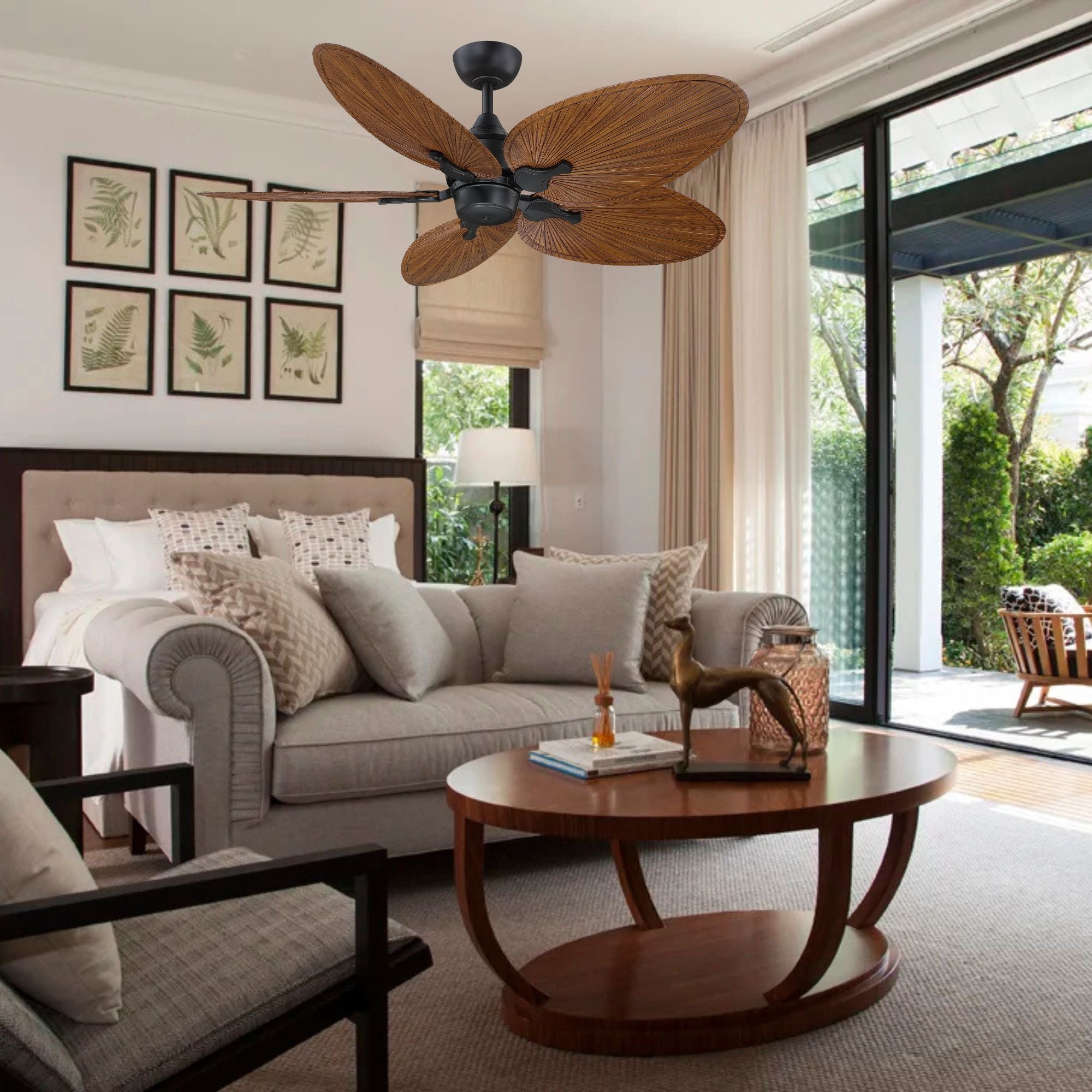 Islander DC 52" Black Ceiling Fan Motor, Blades Sold Separately